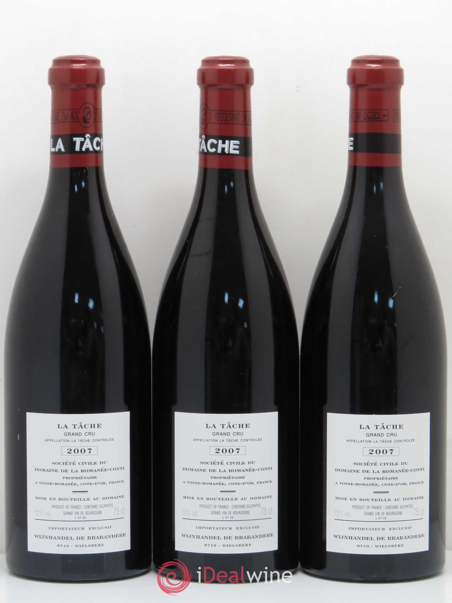 La Tâche Grand Cru Domaine de la Romanée-Conti 2007 - Lot de 6 bouteilles - 2