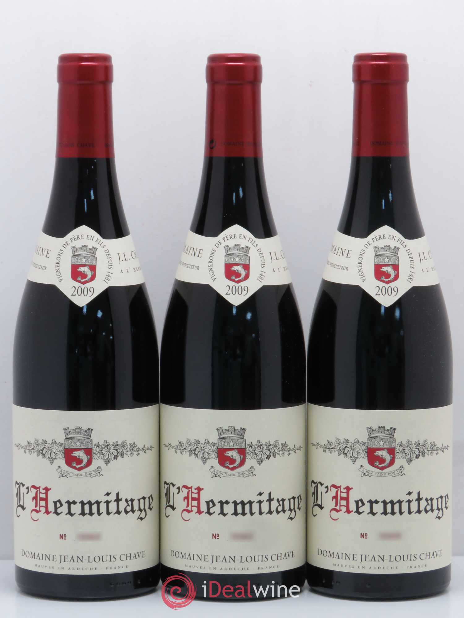 Hermitage Jean-Louis Chave 2009 - Lot de 12 bouteilles - 1