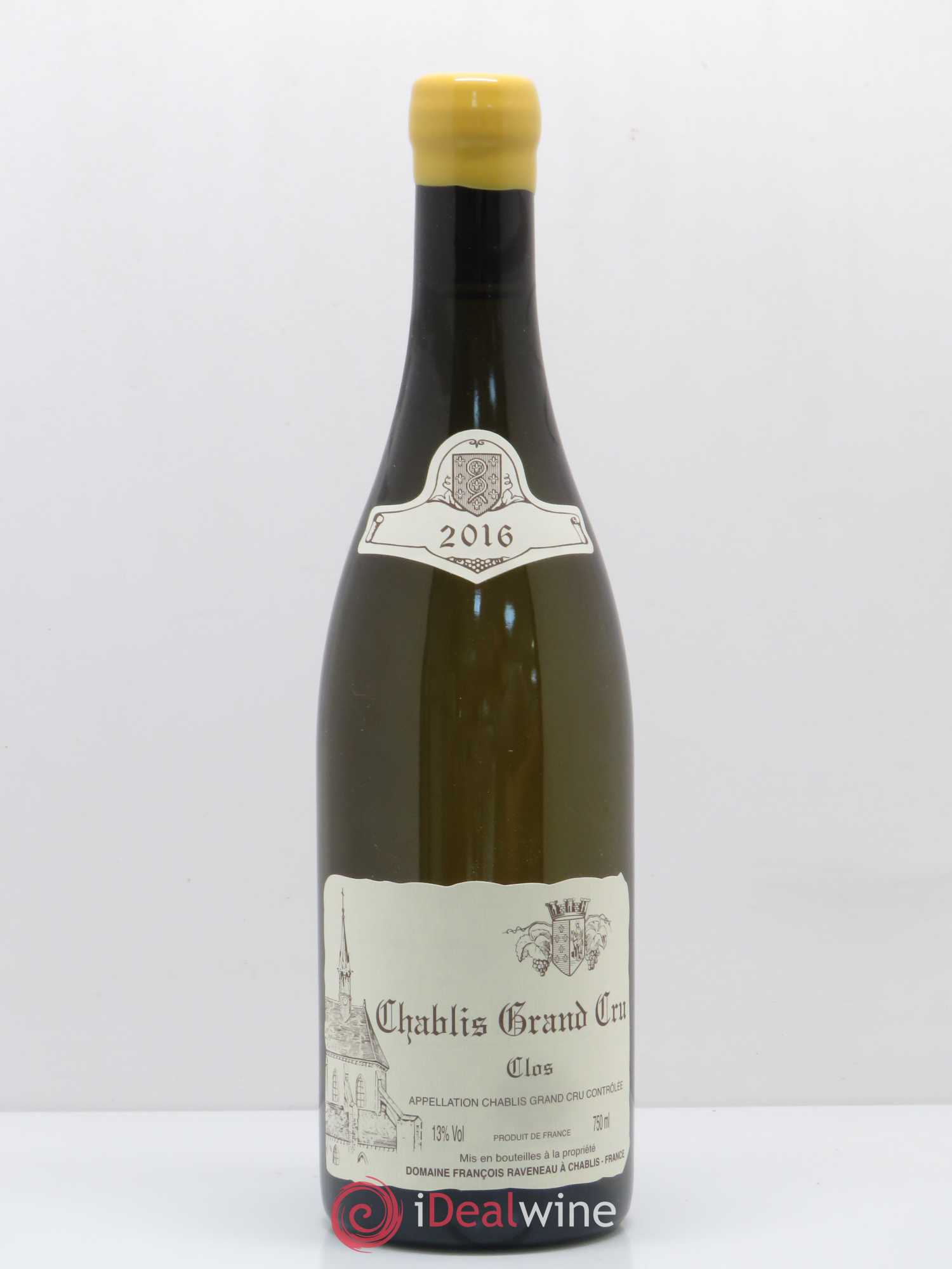 Chablis Grand Cru Clos Raveneau (Domaine) 2016 - Lot de 1 bouteille - 0