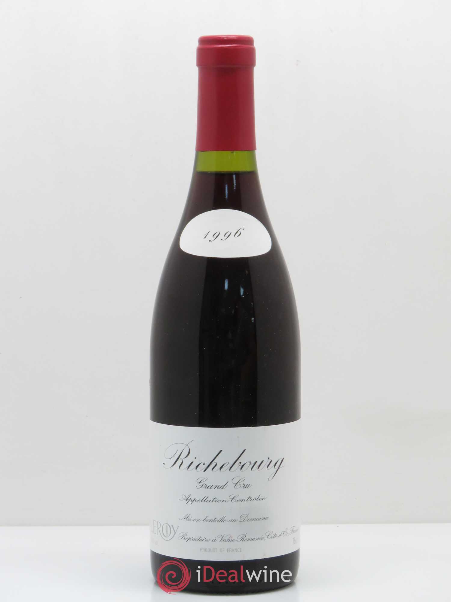 Richebourg Grand Cru Leroy (Domaine) 1996 - Lot de 1 bouteille - 0