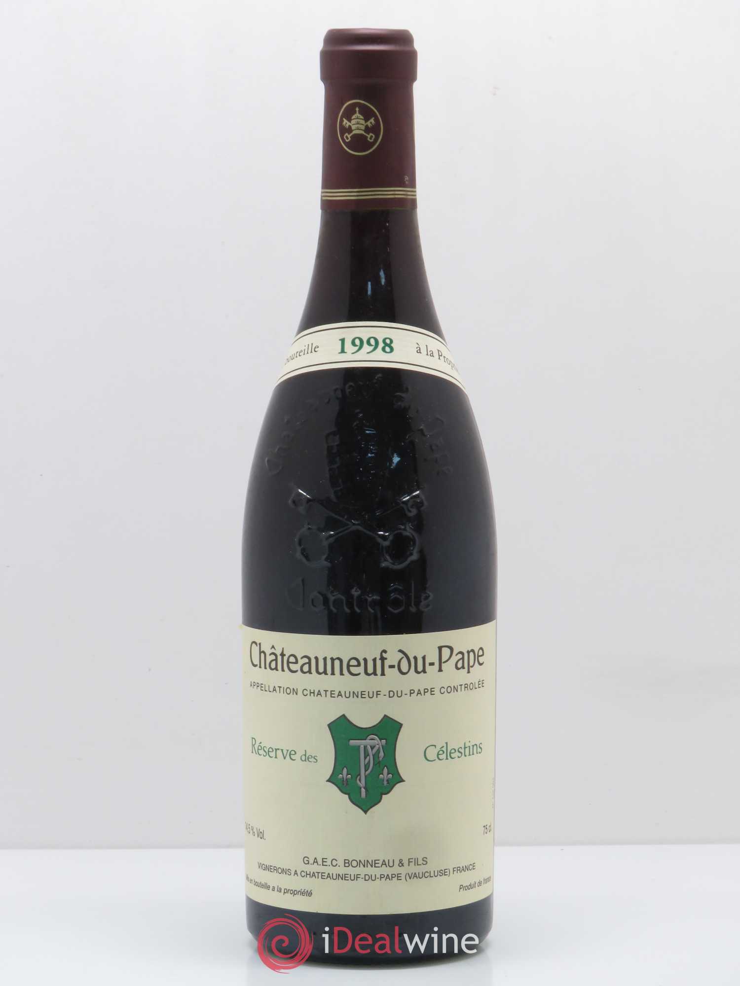 Châteauneuf-du-Pape Réserve des Célestins Henri Bonneau & Fils 1998 - Lot de 1 bouteille - 0