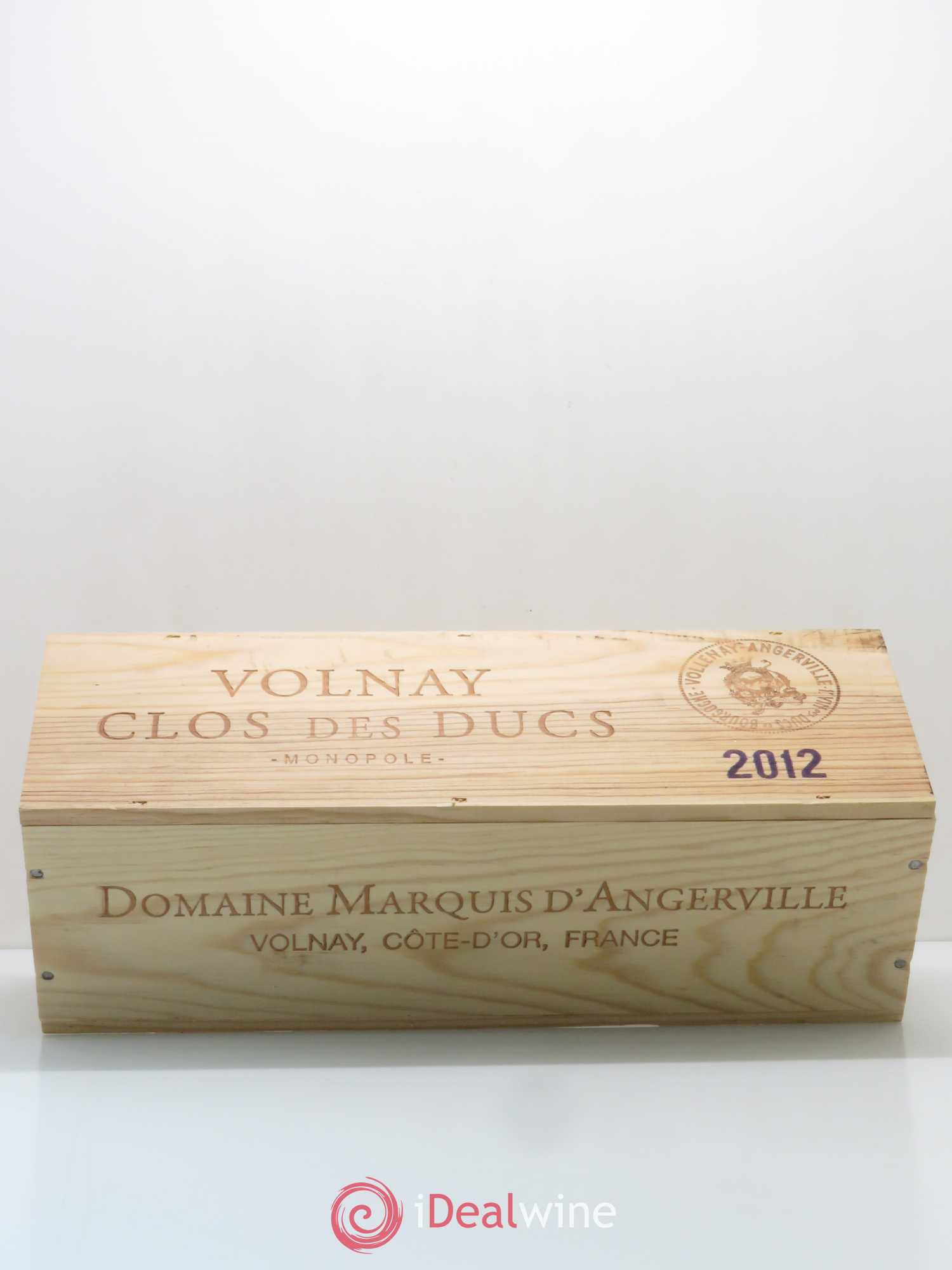 Volnay 1er Cru Clos des Ducs Marquis d'Angerville (Domaine) 2012 - Lot de 1 magnum - 2