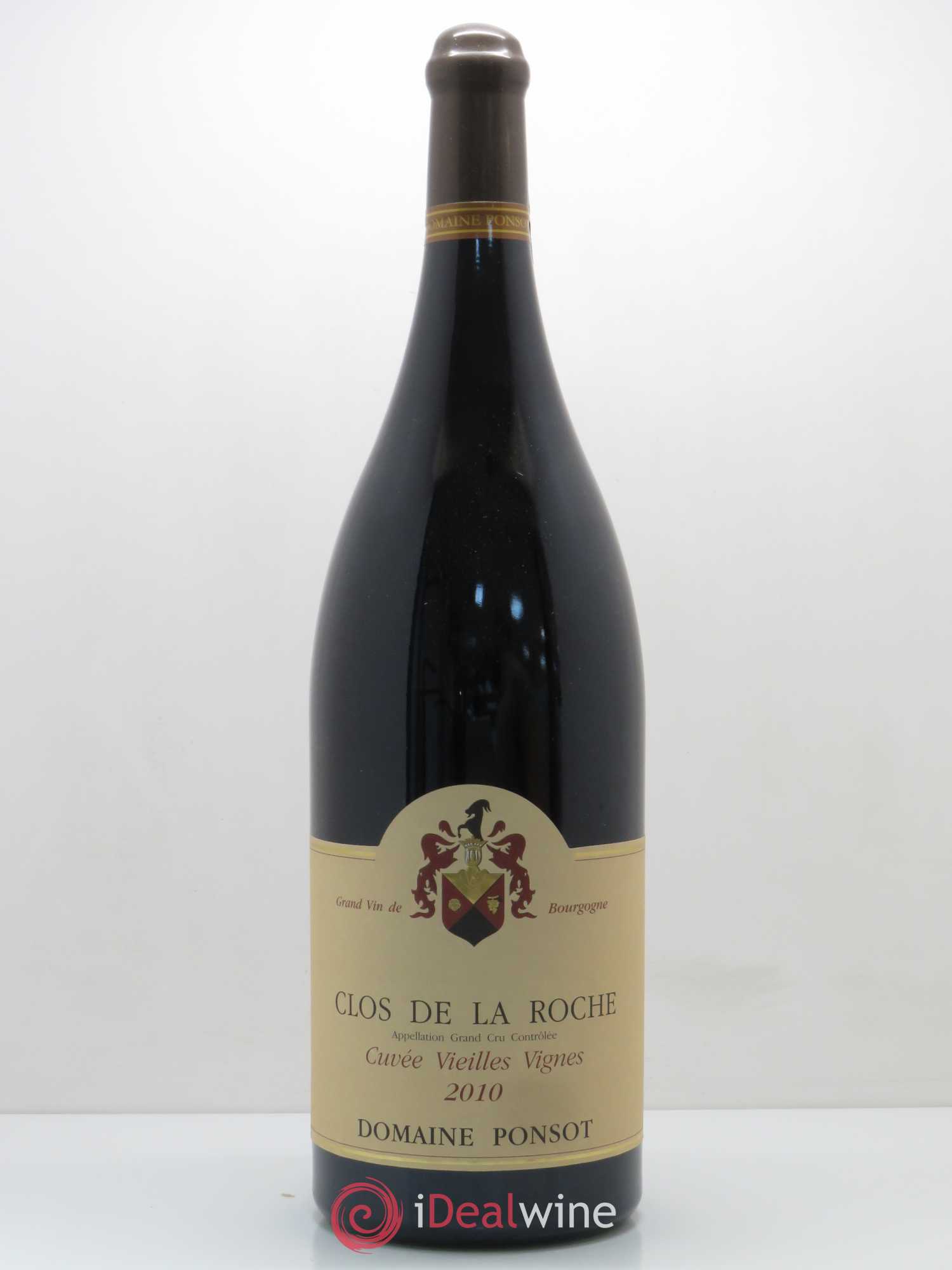 Clos de la Roche Grand Cru Vieilles Vignes Ponsot (Domaine) 2010 - Lot de 1 double magnum - 0