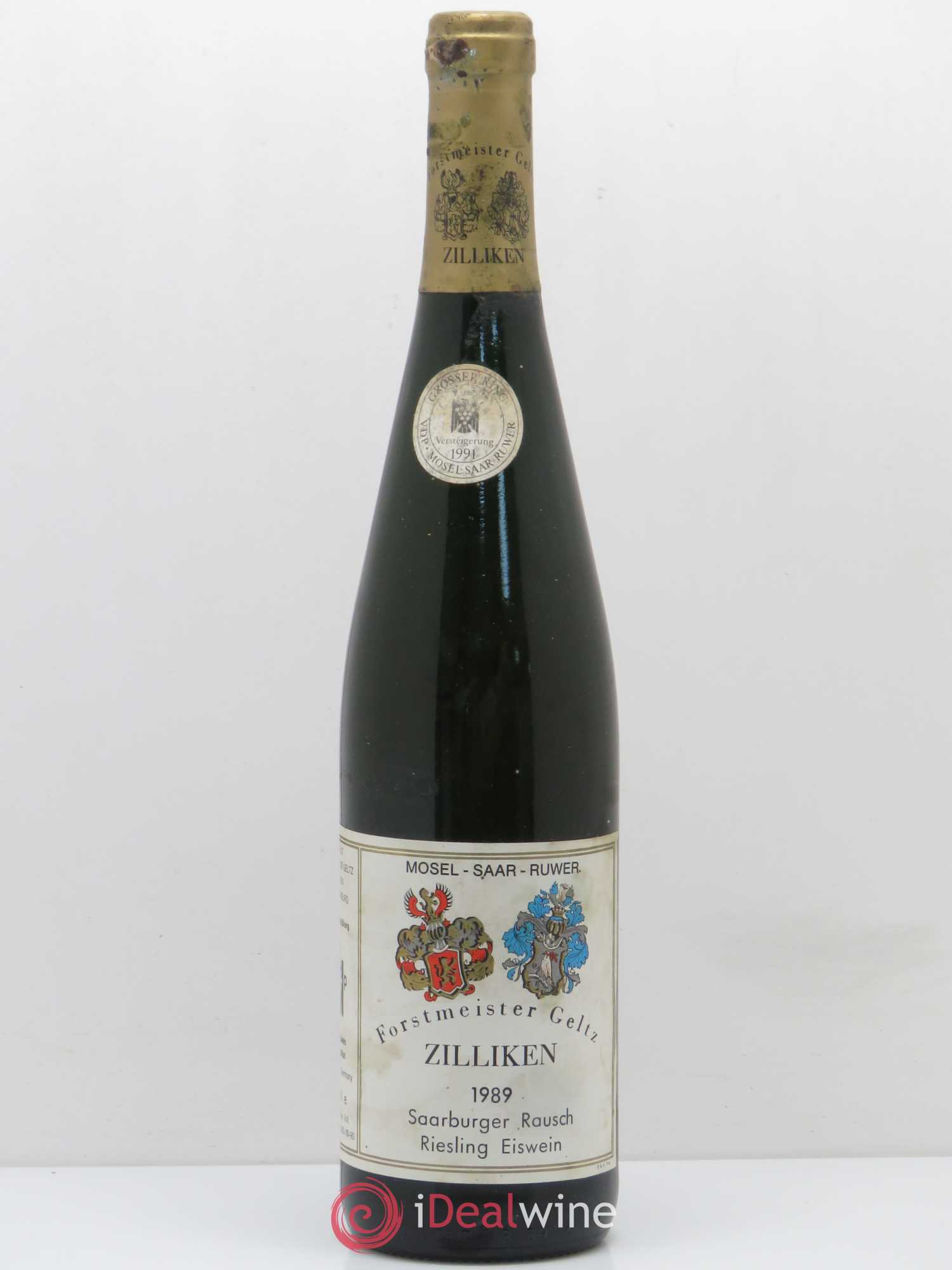 Riesling Saarburger Rausch Eiswen Formeister Geltz Zilliken Erzeugerabfüllung Versteigerung 1989 - Lotto di 1 bottiglia - 0