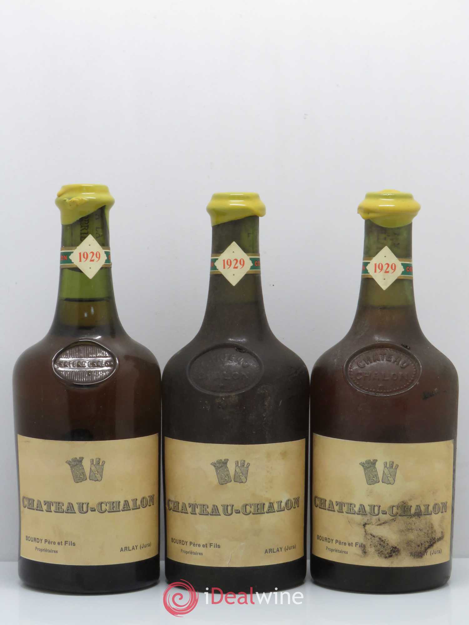 Château-Chalon Bourdy 1929 - Posten von 3 Flaschen - 0