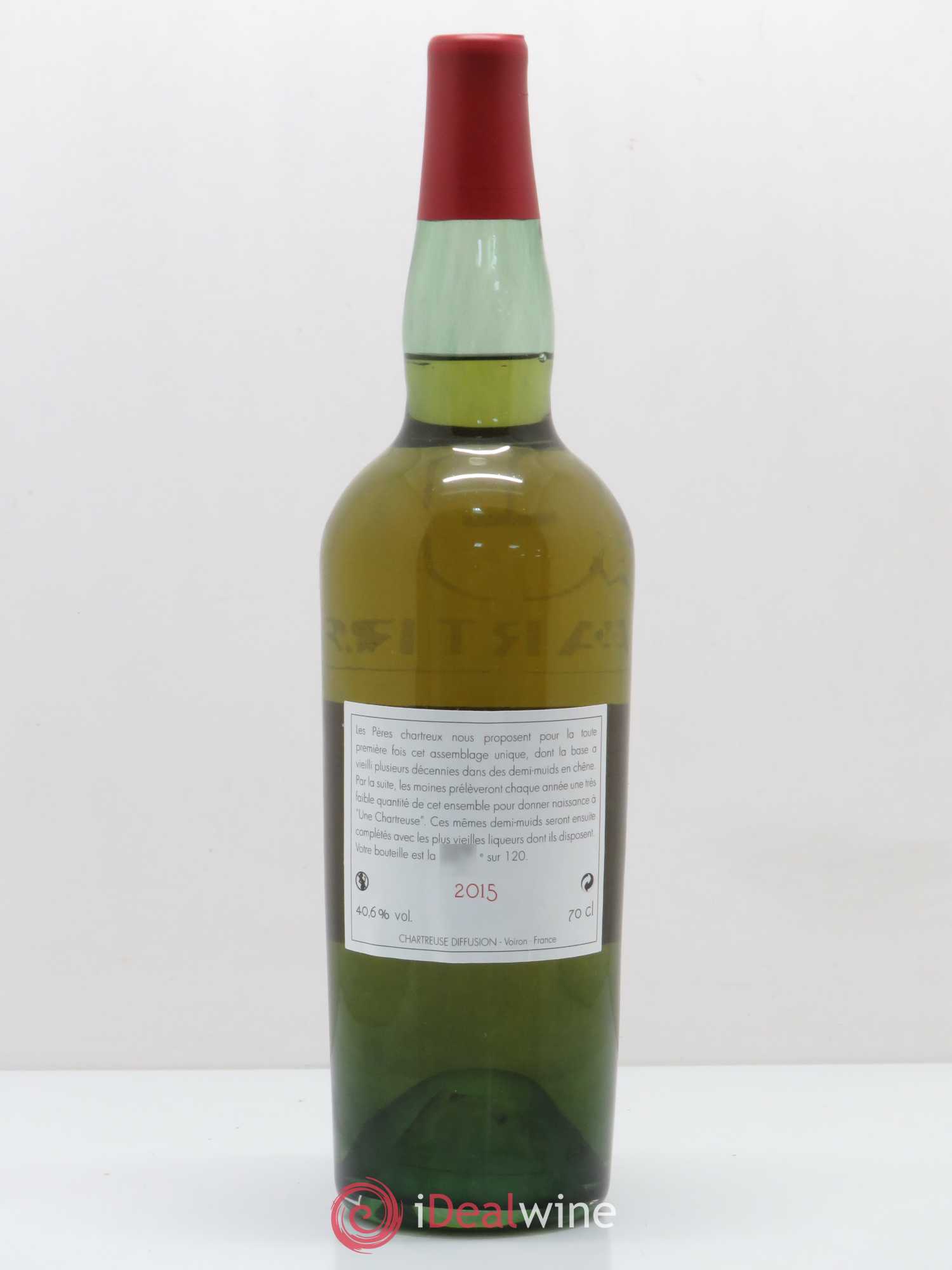 Chartreuse Pères Chartreux jaune Voiron 2015 - Lot de 1 bouteille - 1