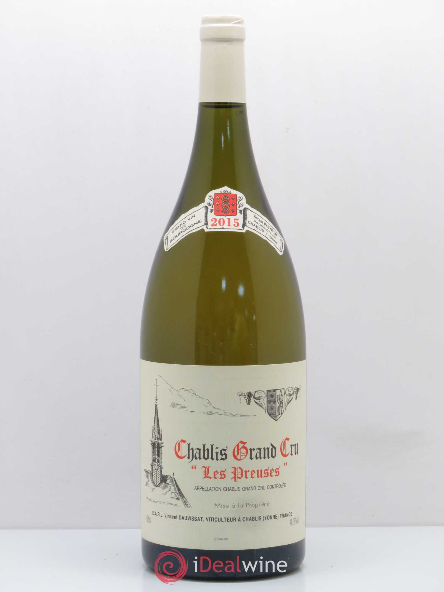 Chablis Grand Cru Les Preuses Vincent Dauvissat (Domaine) 2015 - Lot de 1 magnum - 0
