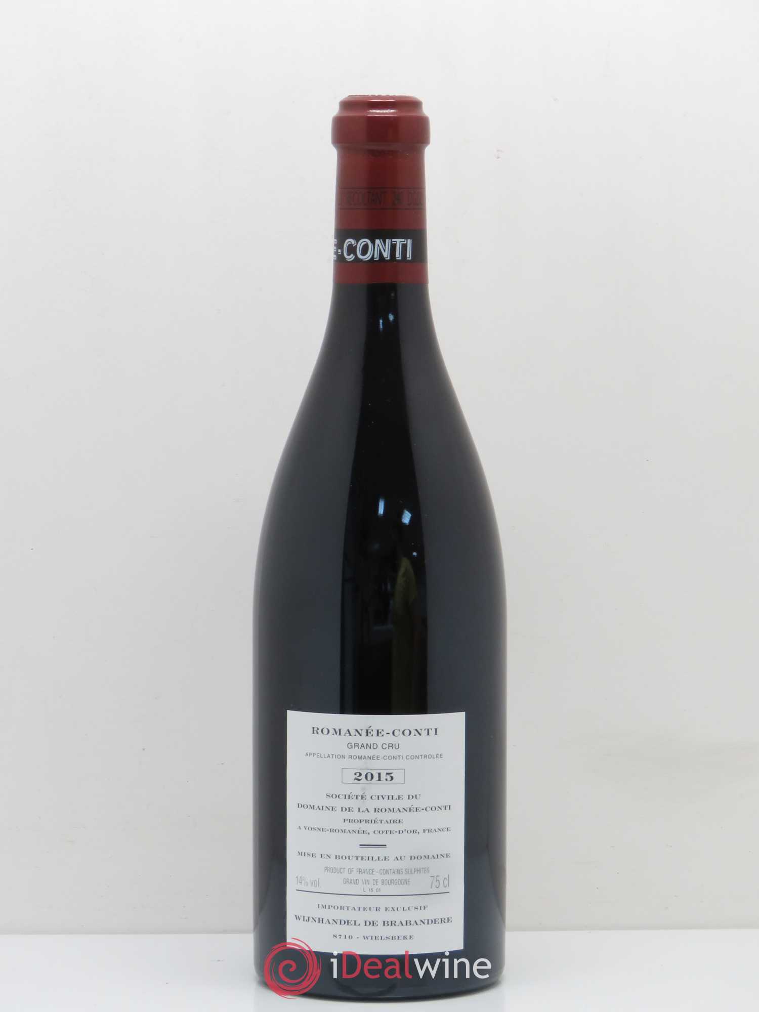 Romanée-Conti Grand Cru Domaine de la Romanée-Conti 2015 - Lot de 1 bouteille - 1