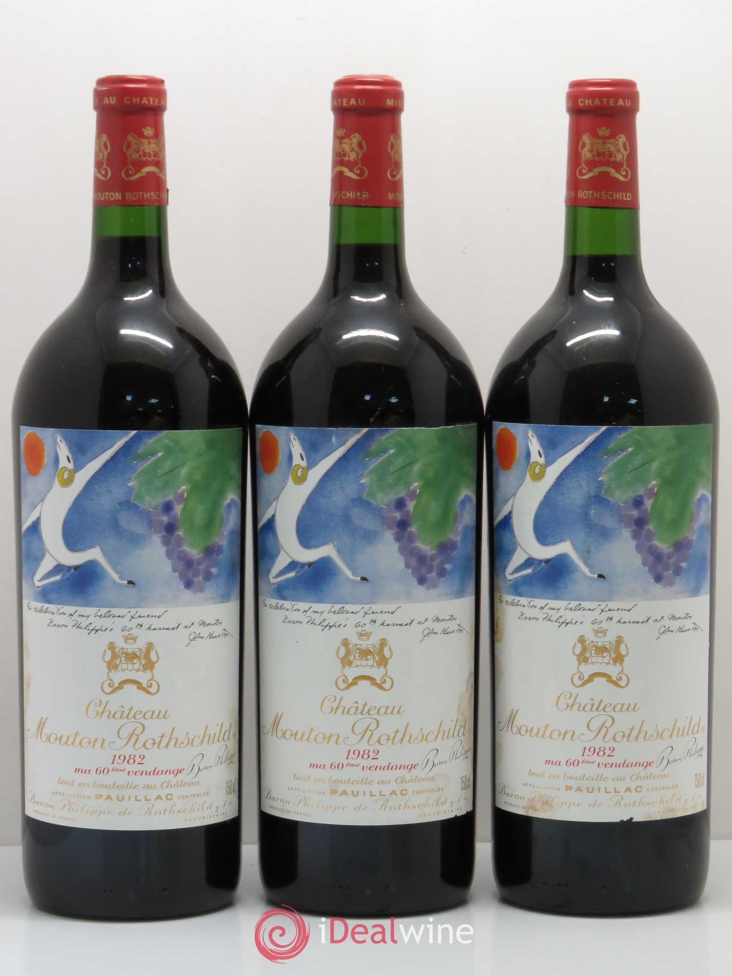 Château Mouton Rothschild 1er Grand Cru Classé 1982 - Posten von 6 Magnum - 1