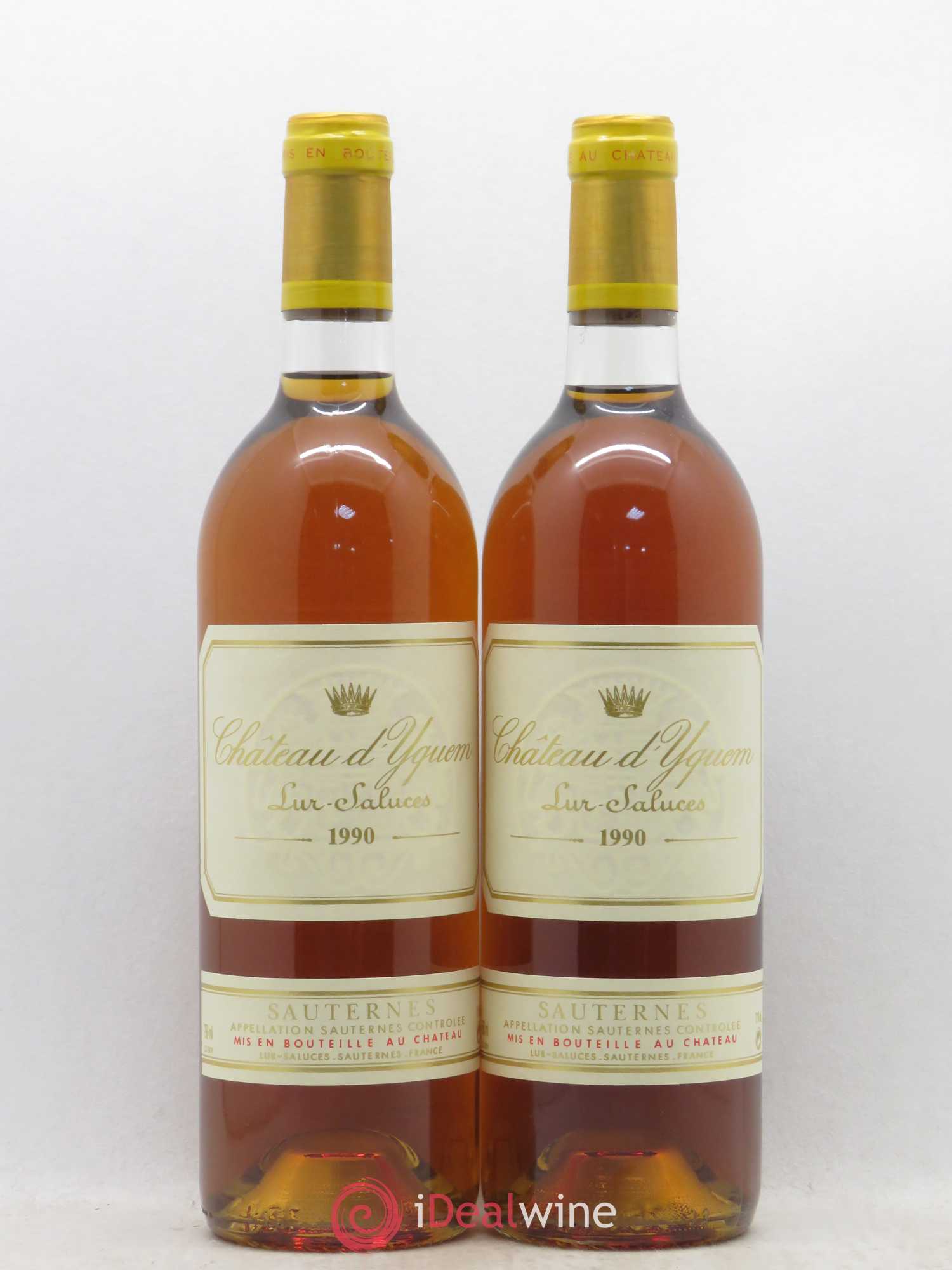 Château d' Yquem 1er Cru Classé Supérieur 1990 - Lotto di 2 bottiglie - 0