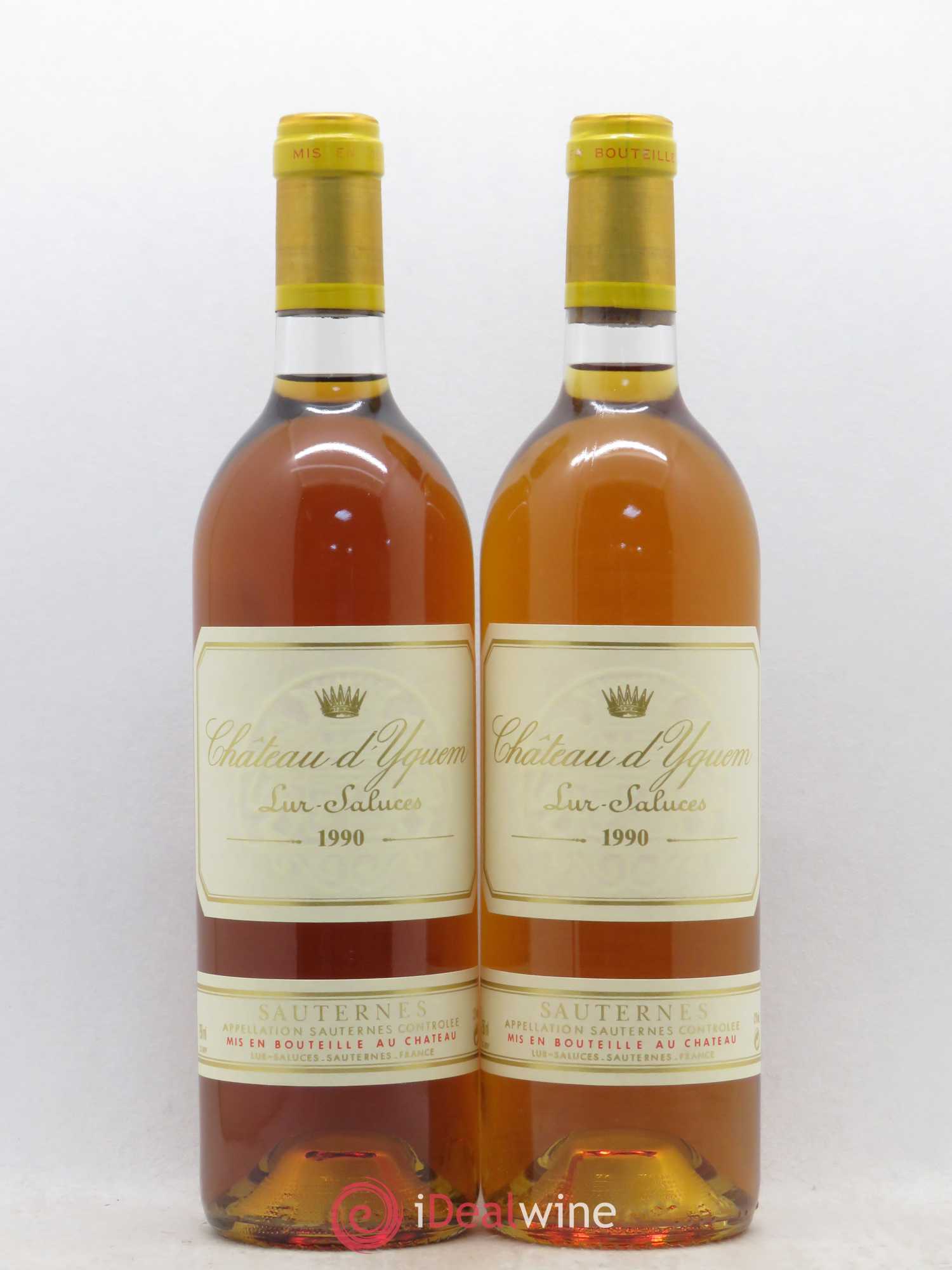 Château d' Yquem 1er Cru Classé Supérieur 1990 - Lotto di 2 bottiglie - 0