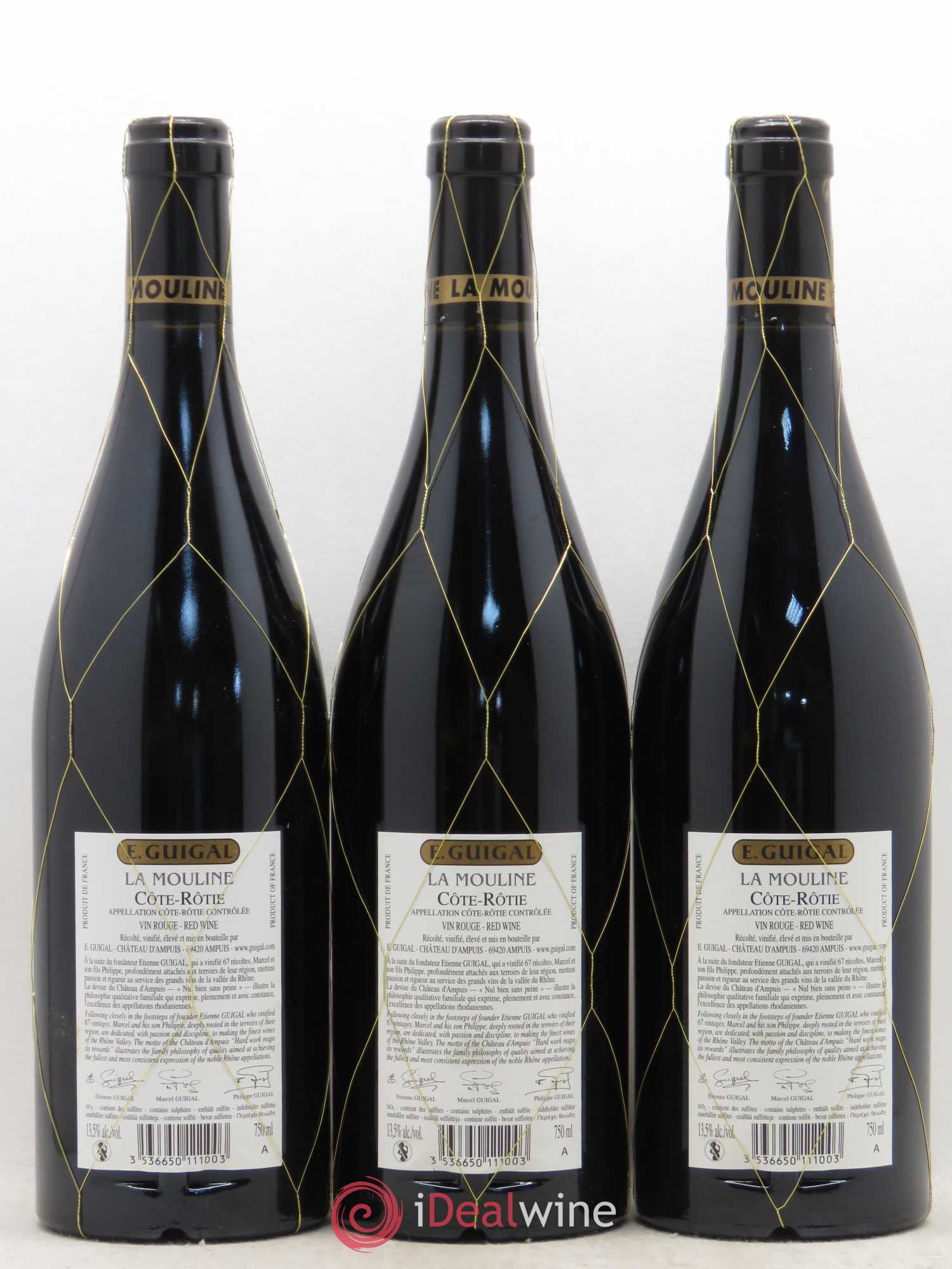 Côte-Rôtie La Mouline Guigal 2010 - Lot de 3 bouteilles - 1