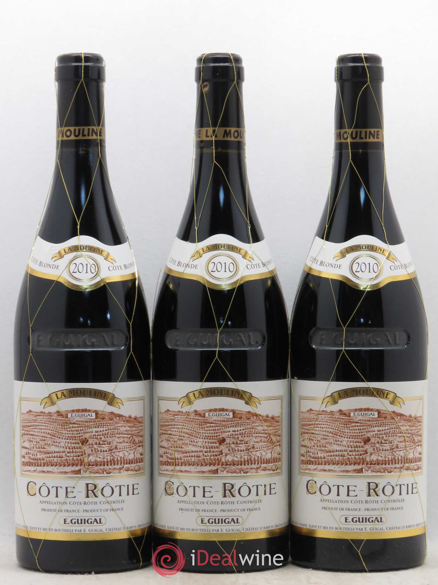 Côte-Rôtie La Mouline Guigal 2010 - Lot de 3 bouteilles - 0
