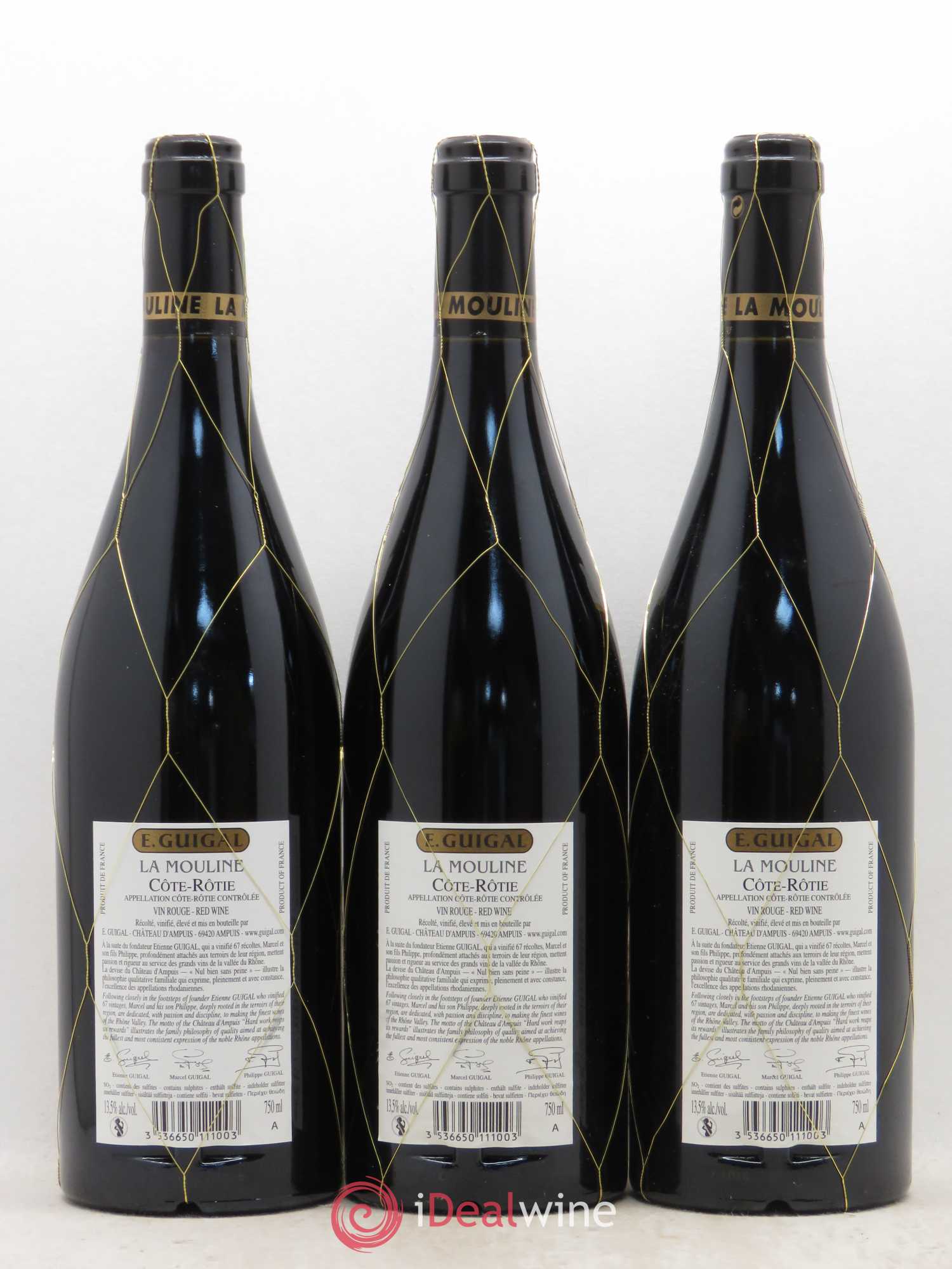 Côte-Rôtie La Mouline Guigal 2010 - Lot de 3 bouteilles - 1