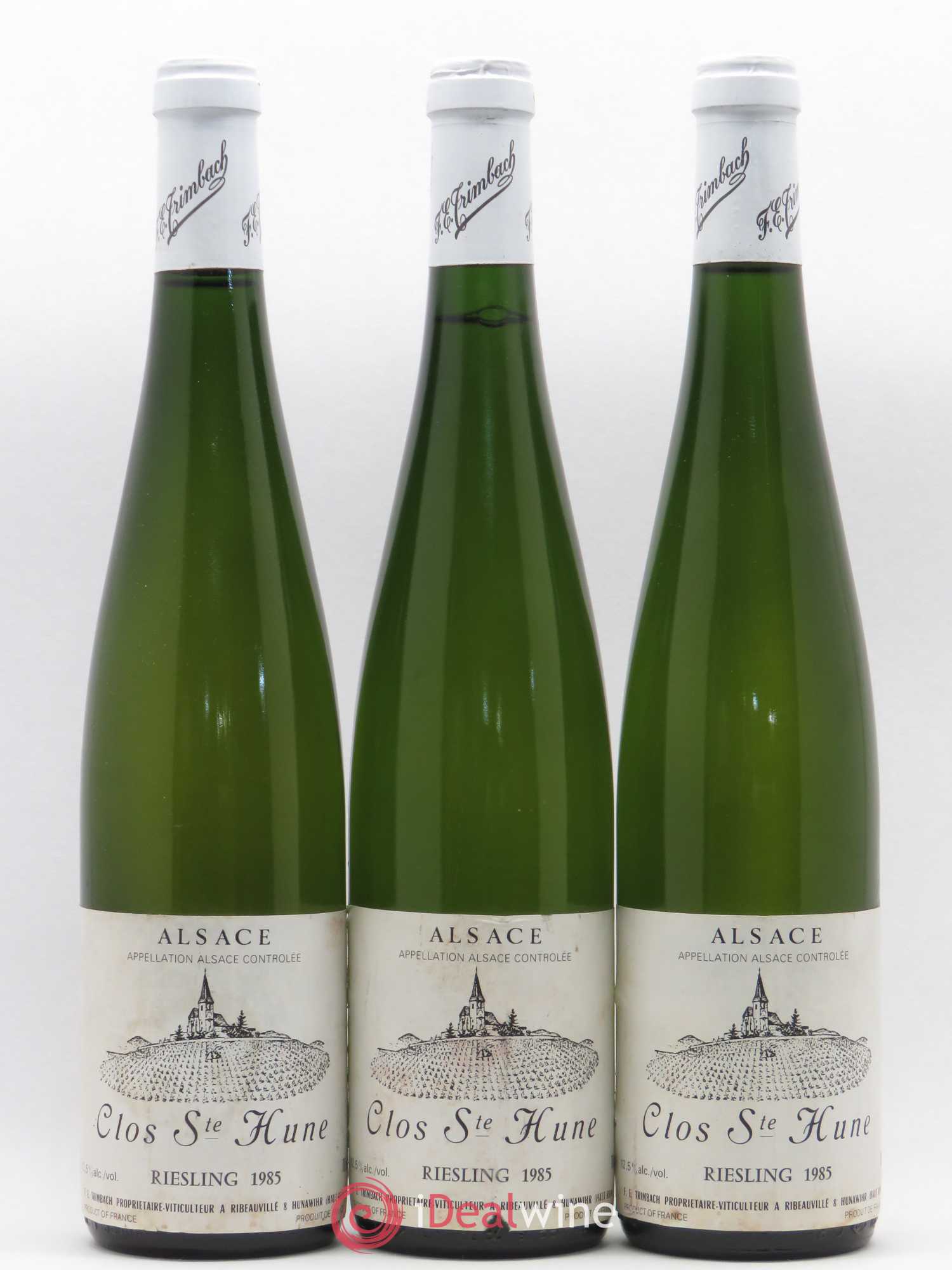 Alsace Riesling Clos Sainte-Hune Trimbach (Domaine) 1985 - Lot de 3 bouteilles - 0