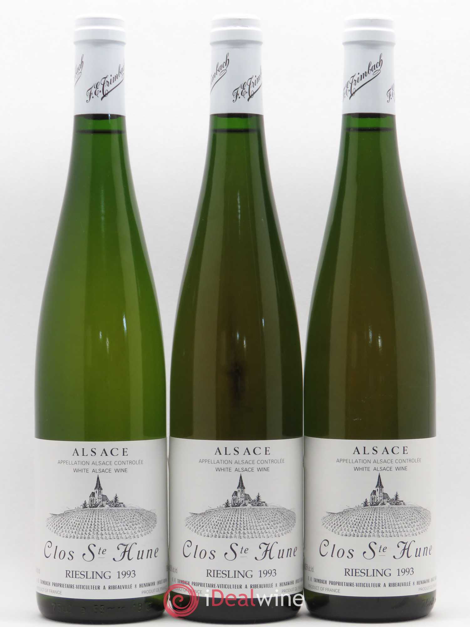 Alsace Riesling Clos Sainte-Hune Trimbach (Domaine) 1993 - Lot de 3 bouteilles - 0