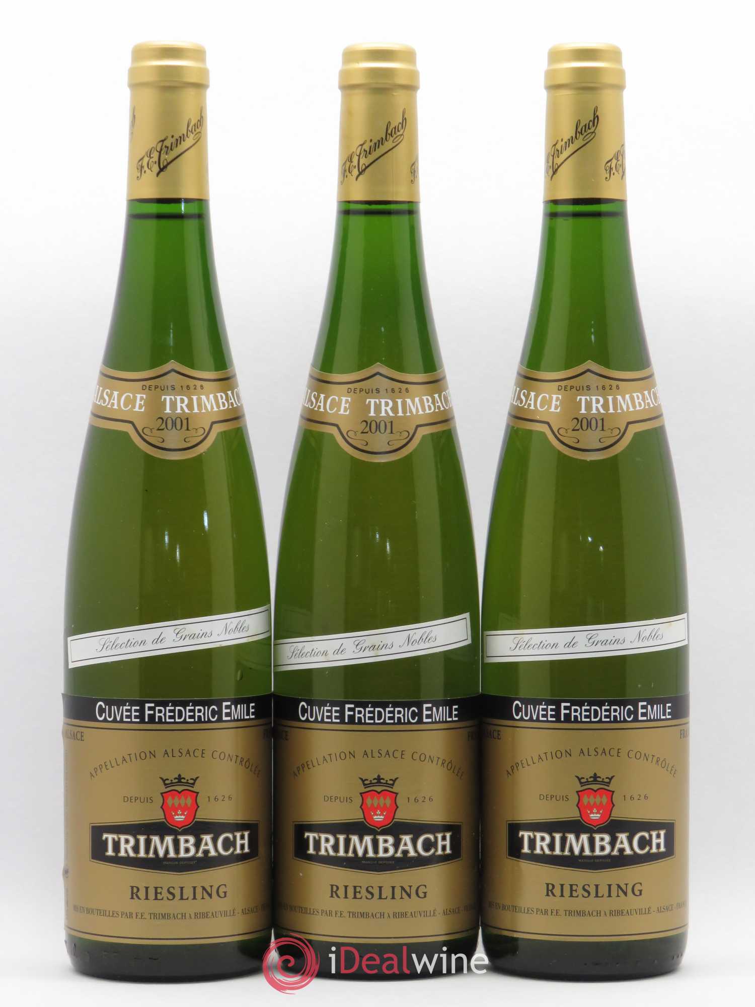 Riesling Sélection de Grains Nobles Cuvée Frédéric Emile Domaine Trimbach 2001 - Posten von 3 Flaschen - 0