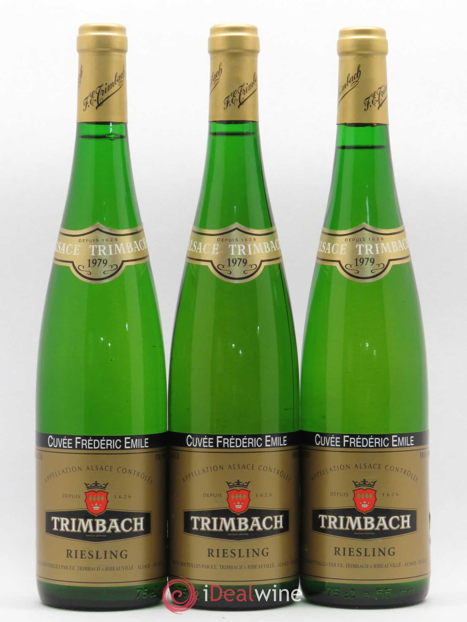 Alsace Riesling Cuvée Frédéric Emile Trimbach (Domaine) 1979 - Lot de 3 bouteilles - 0