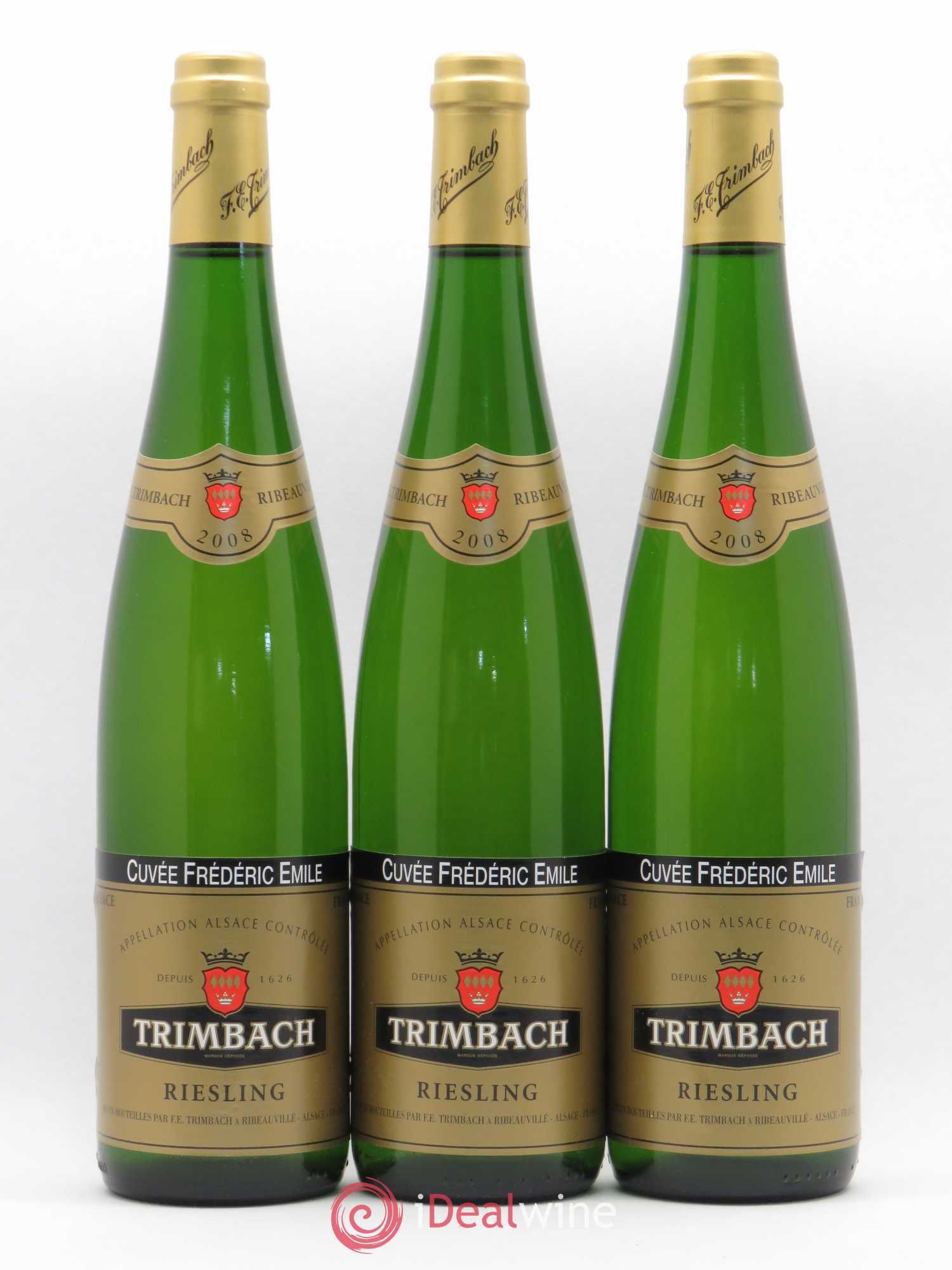 Alsace Riesling Cuvée Frédéric Emile Trimbach (Domaine) 2008 - Lot de 3 bouteilles - 0