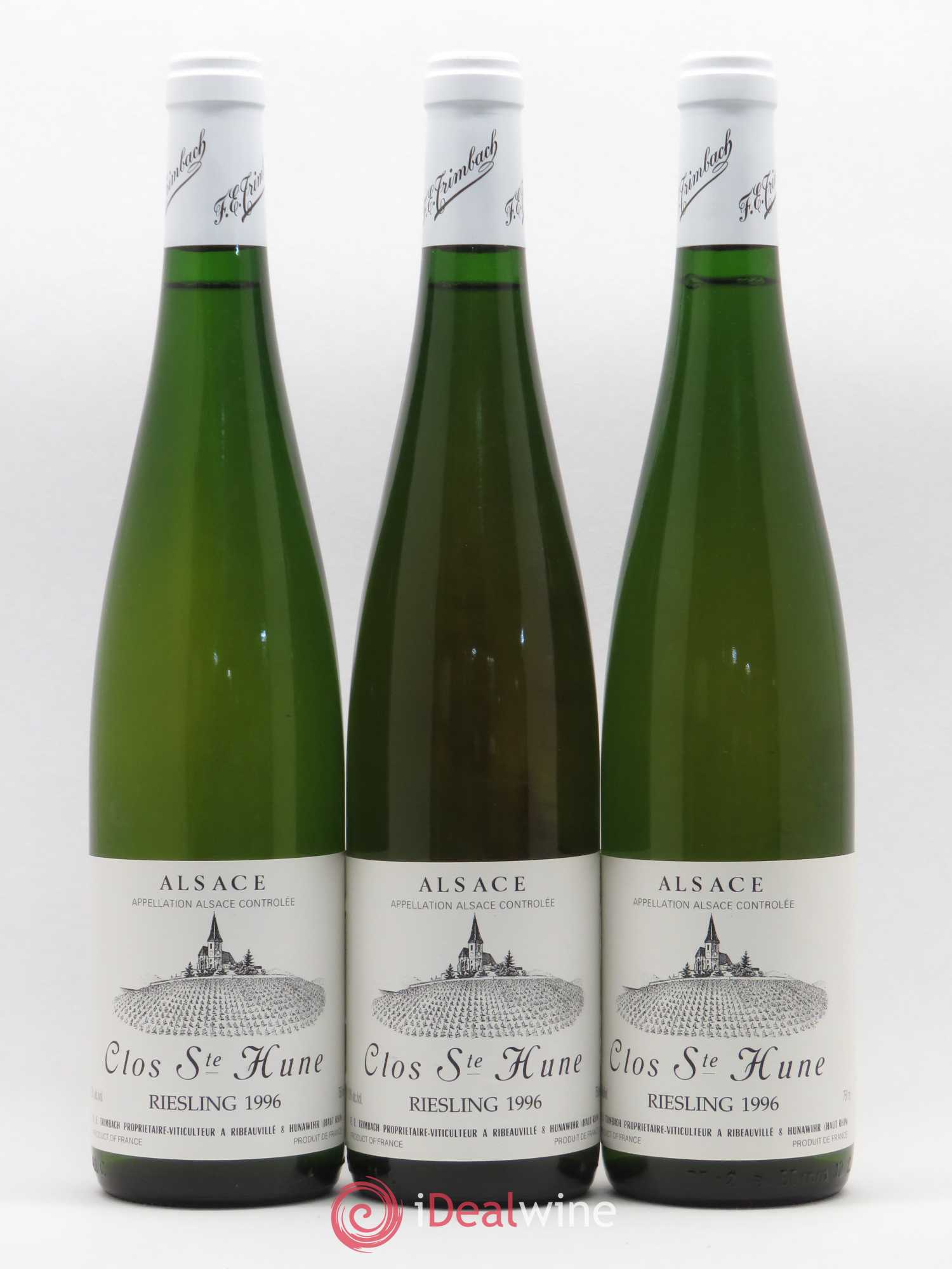 Alsace Riesling Clos Sainte-Hune Trimbach (Domaine) 1996 - Lot de 3 bouteilles - 0
