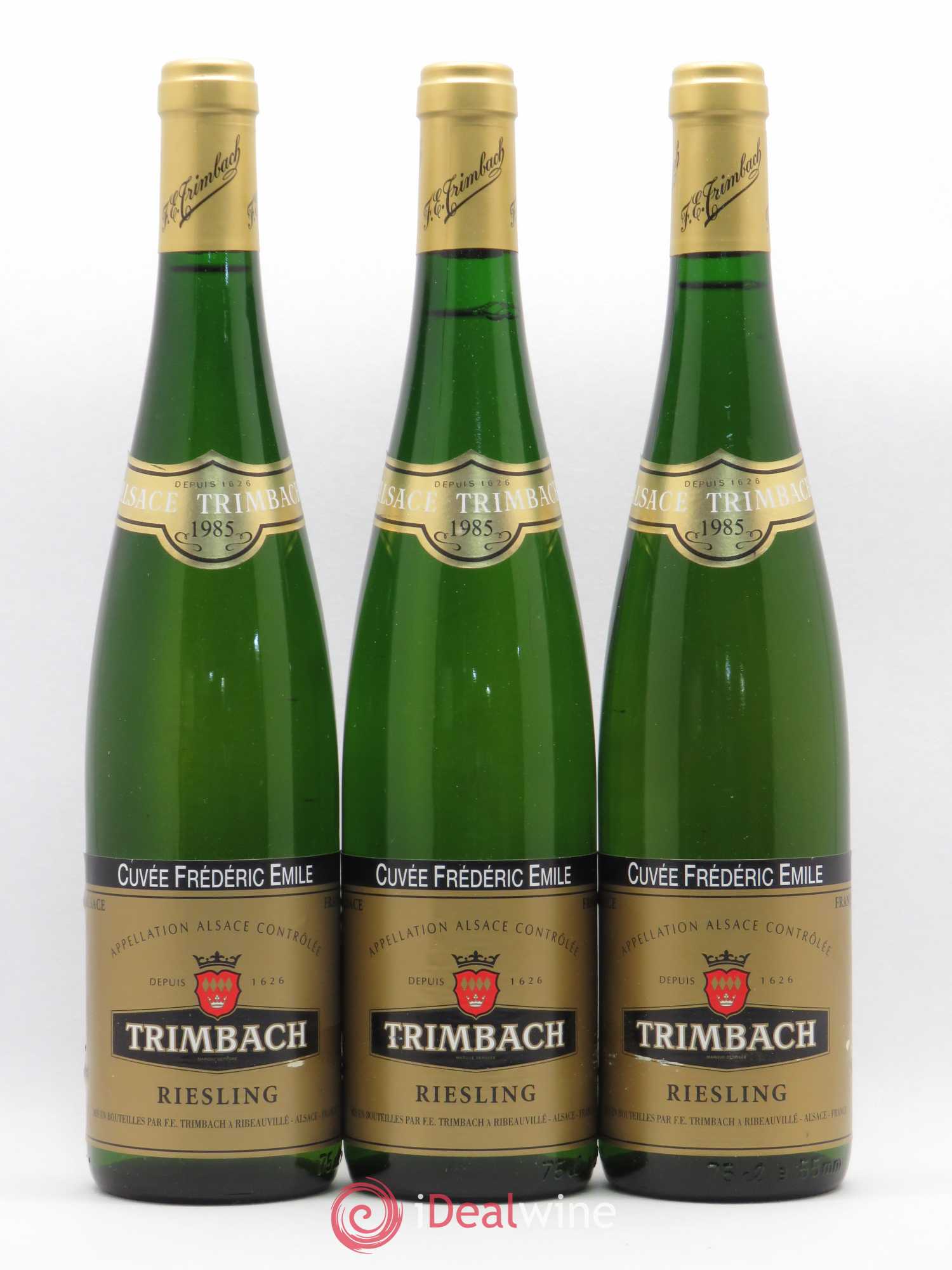 Alsace Riesling Cuvée Frédéric Emile Trimbach (Domaine) 1985 - Lot de 3 bouteilles - 0