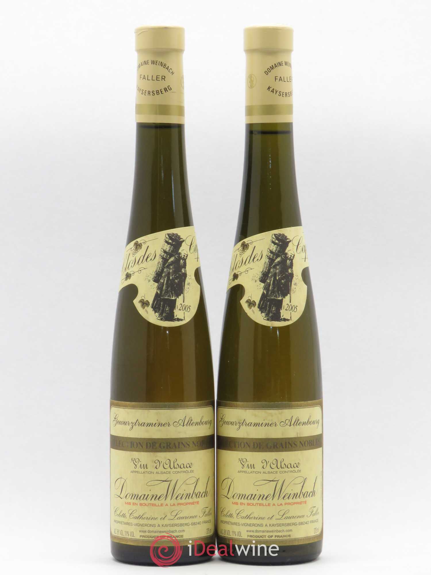 Alsace Gewurztraminer Altenbourg Sélection Grains Nobles Weinbach (Domaine) 2005 - Posten von 2 Demi-Flaschen - 0