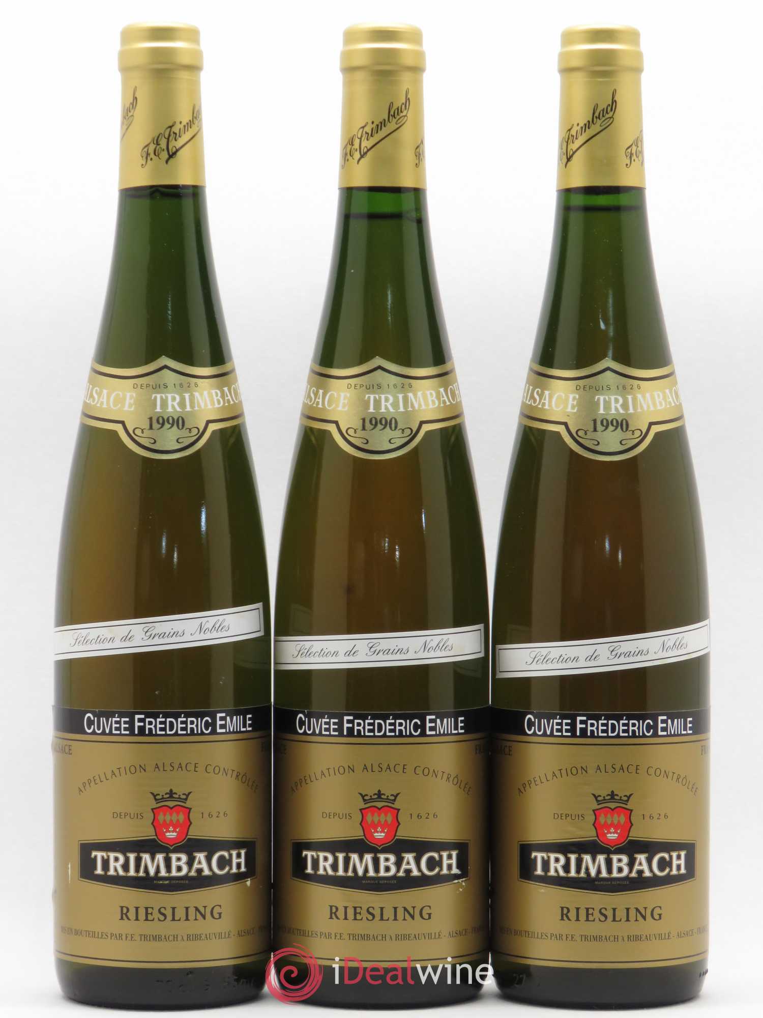 Riesling Sélection de Grains Nobles Cuvée Frédéric Emile Domaine Trimbach 1990 - Posten von 3 Flaschen - 0