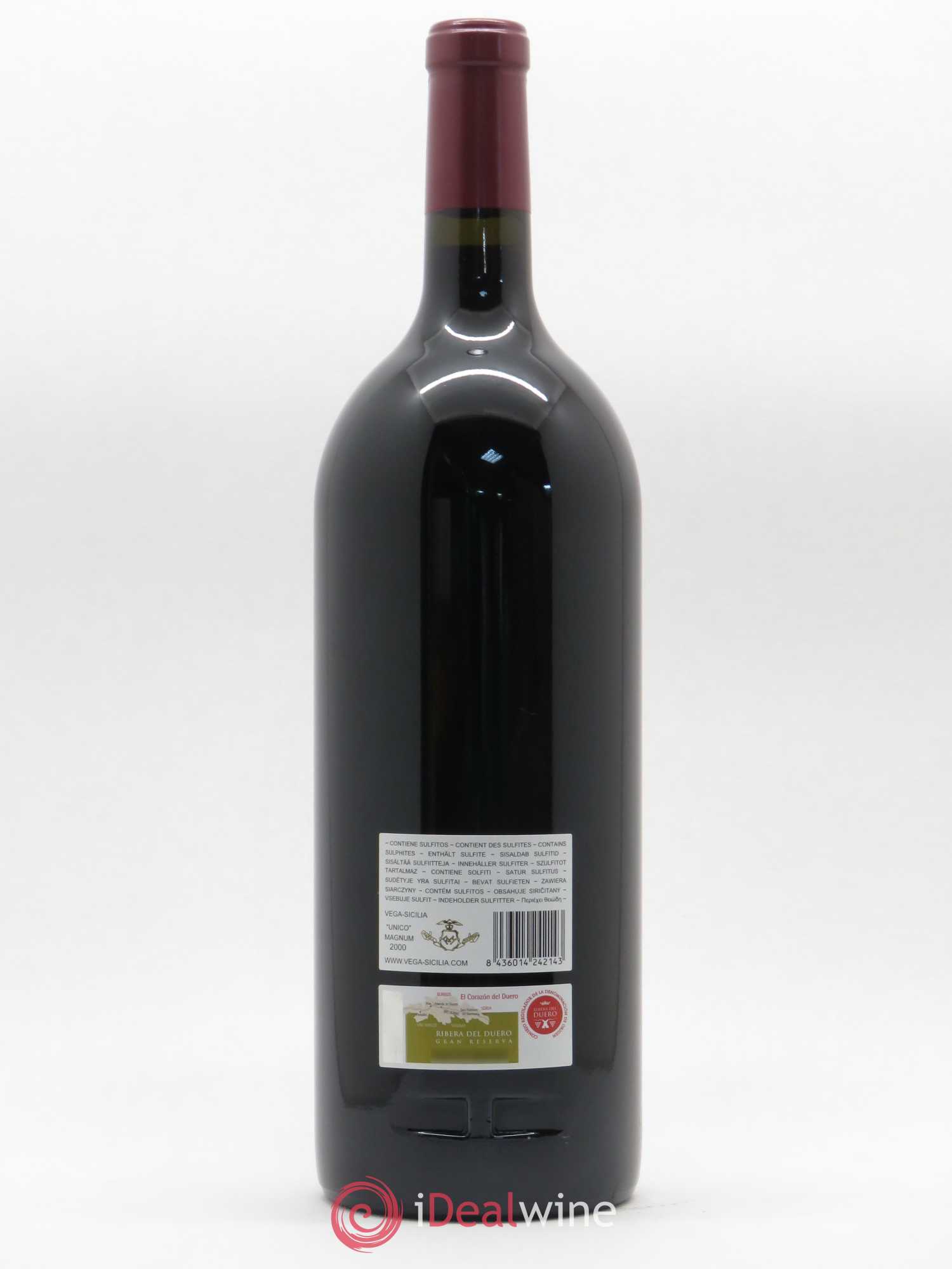 Ribera Del Duero DO Vega Sicilia Unico Famille Alvarez 2000 - Lot de 1 magnum - 1