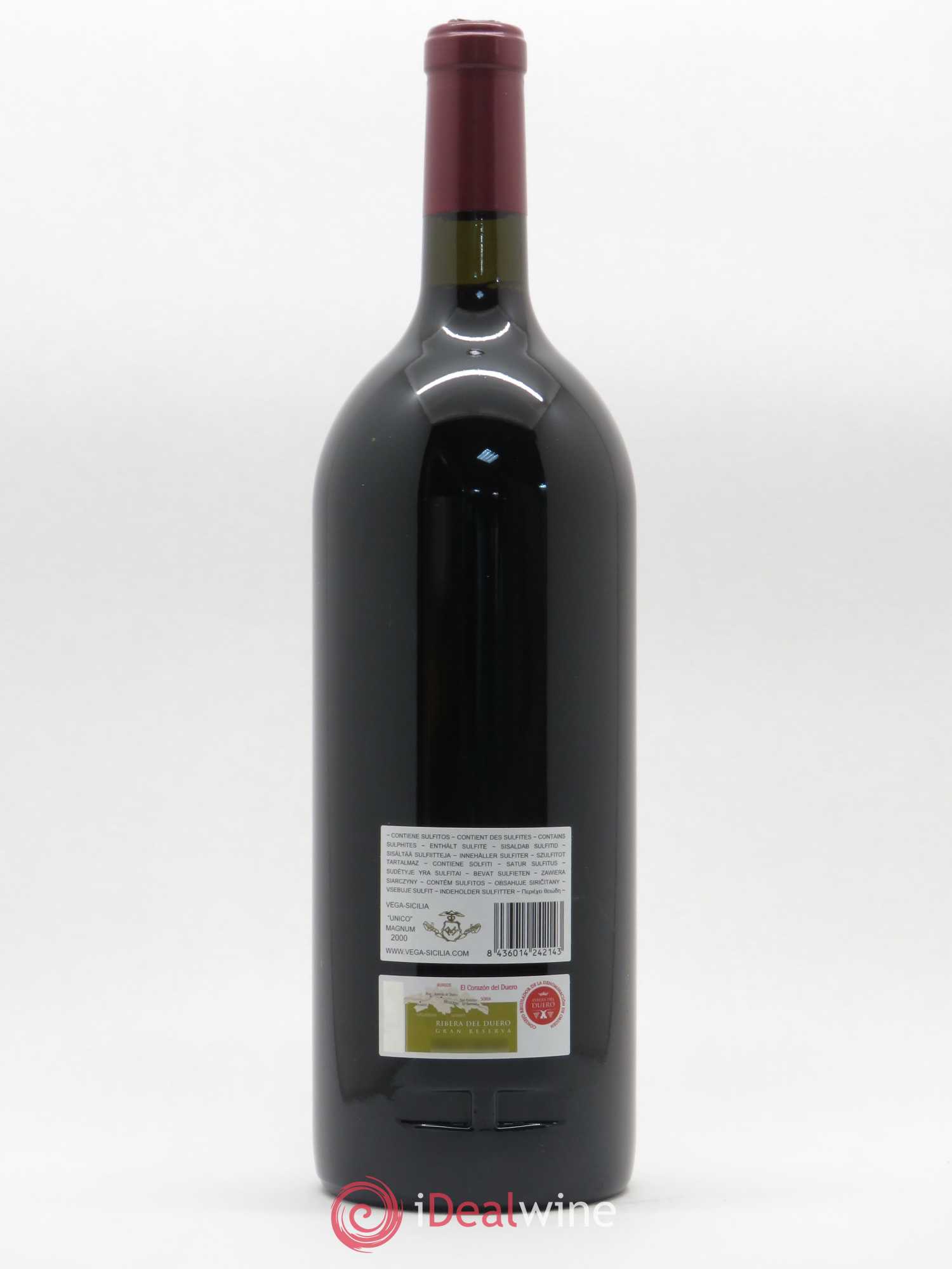 Ribera Del Duero DO Vega Sicilia Unico Famille Alvarez 2000 - Lot de 1 magnum - 1
