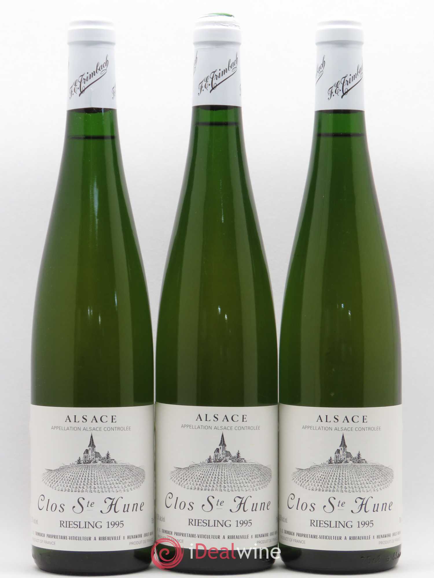 Alsace Riesling Clos Sainte-Hune Trimbach (Domaine) 1995 - Lot de 3 bouteilles - 0
