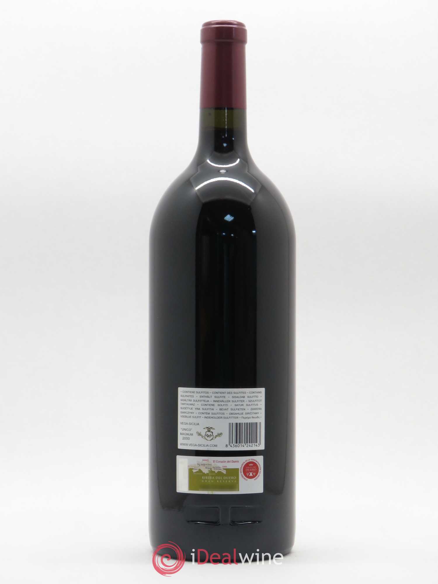 Ribera Del Duero DO Vega Sicilia Unico Famille Alvarez 2000 - Lot de 1 magnum - 1