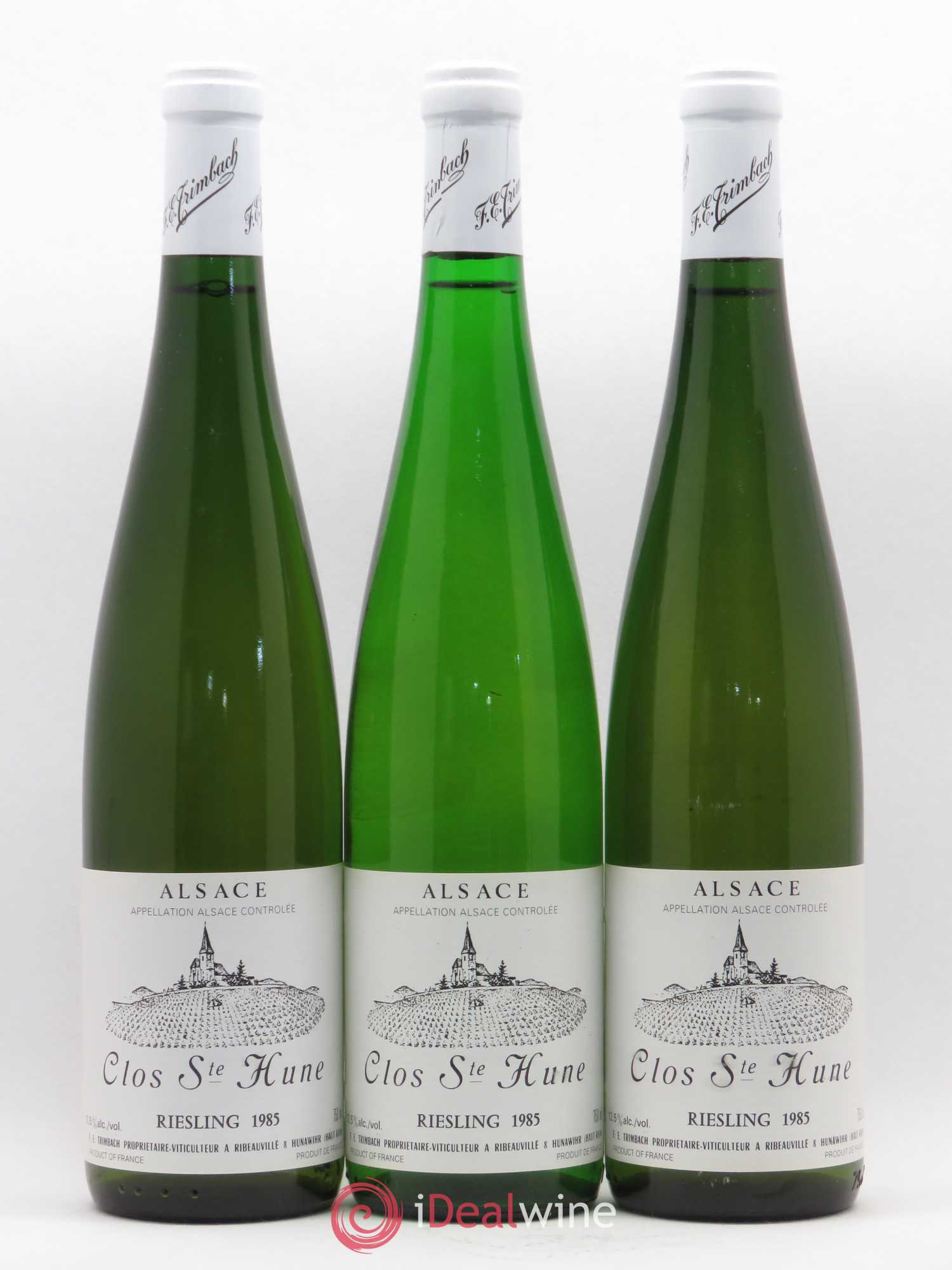 Alsace Riesling Clos Sainte-Hune Trimbach (Domaine) 1985 - Lot de 3 bouteilles - 0