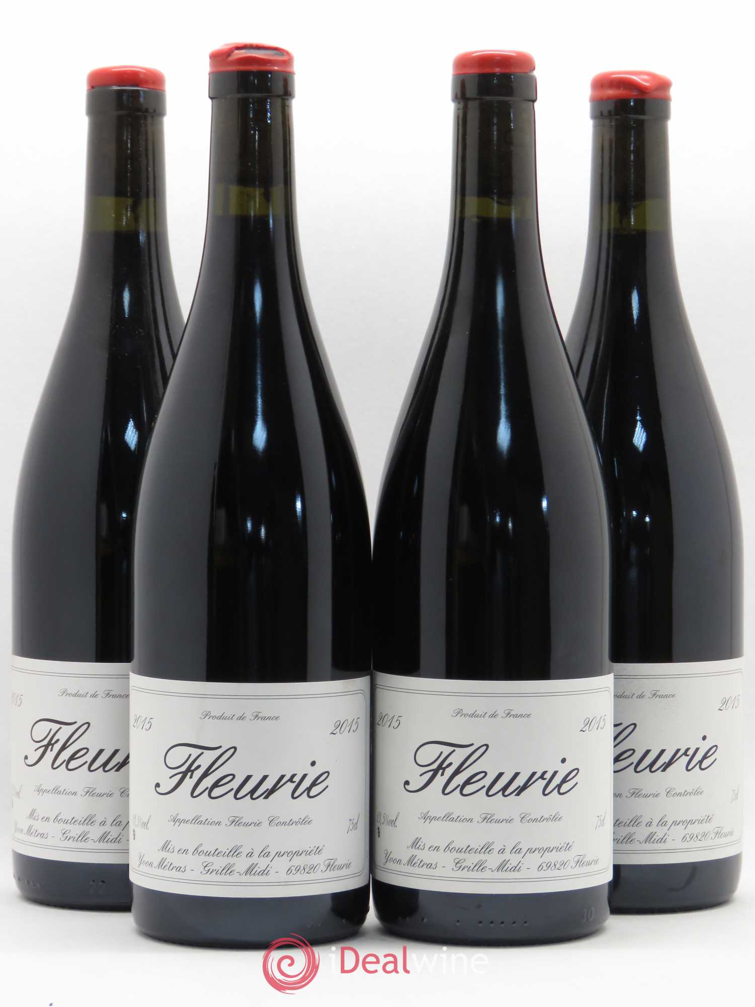 Fleurie Yvon Métras 2015 - Lot de 4 bouteilles - 0