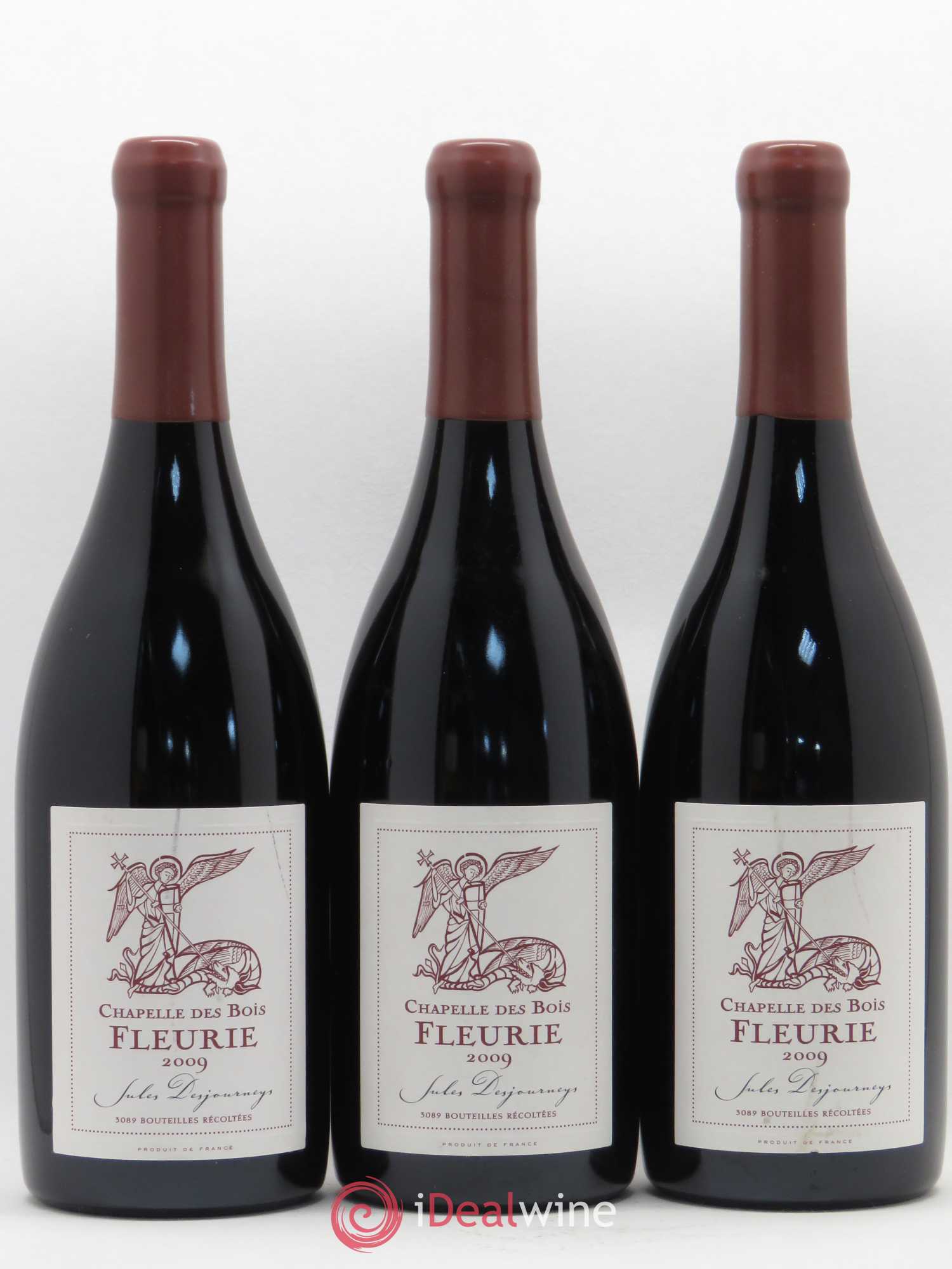 Fleurie Chapelle des Bois Desjourneys 2009 - Posten von 3 Flaschen - 0