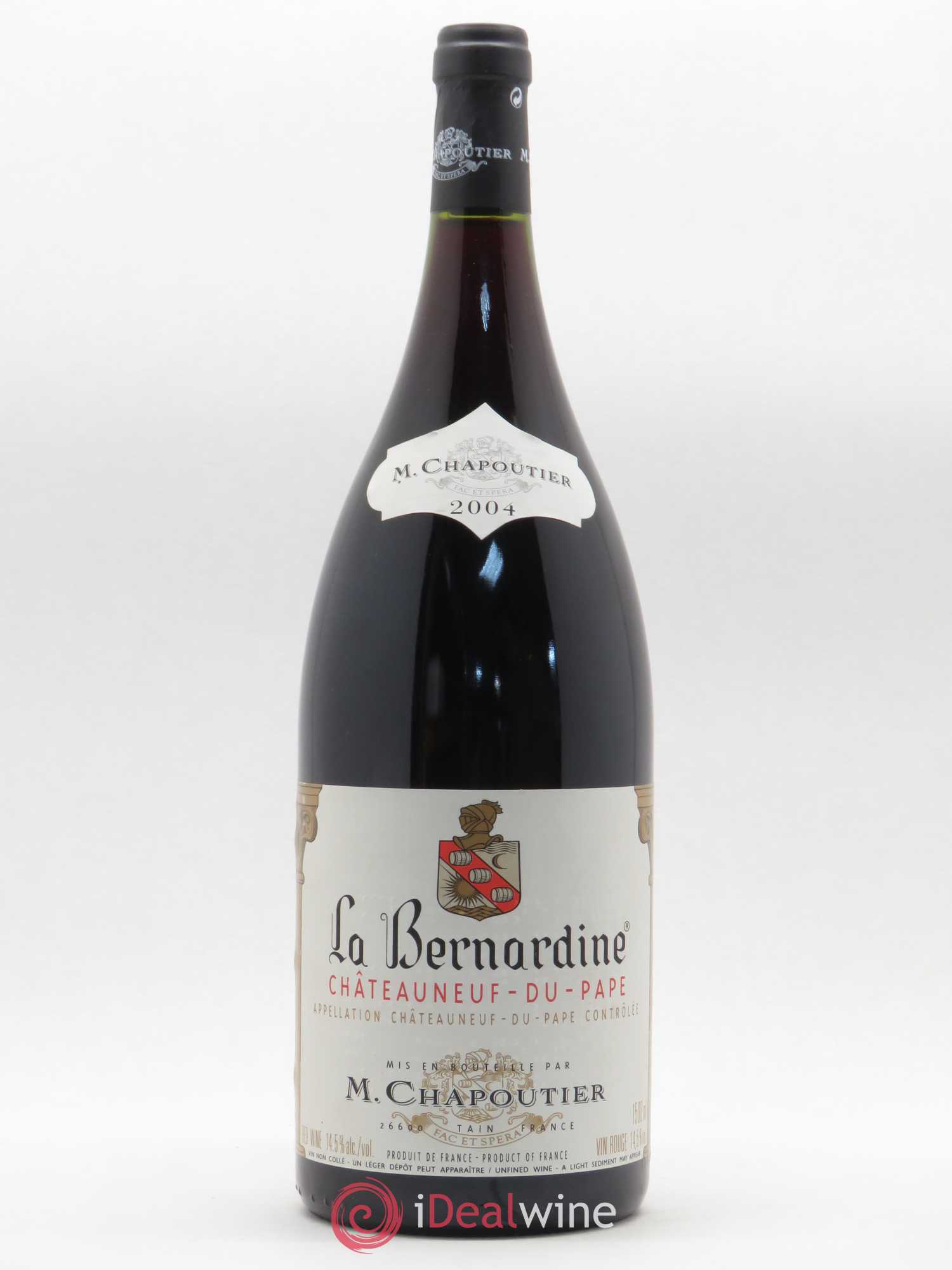 Châteauneuf-du-Pape La Bernardine Chapoutier (sans prix de réserve) 2004 - Lot de 1 magnum - 0