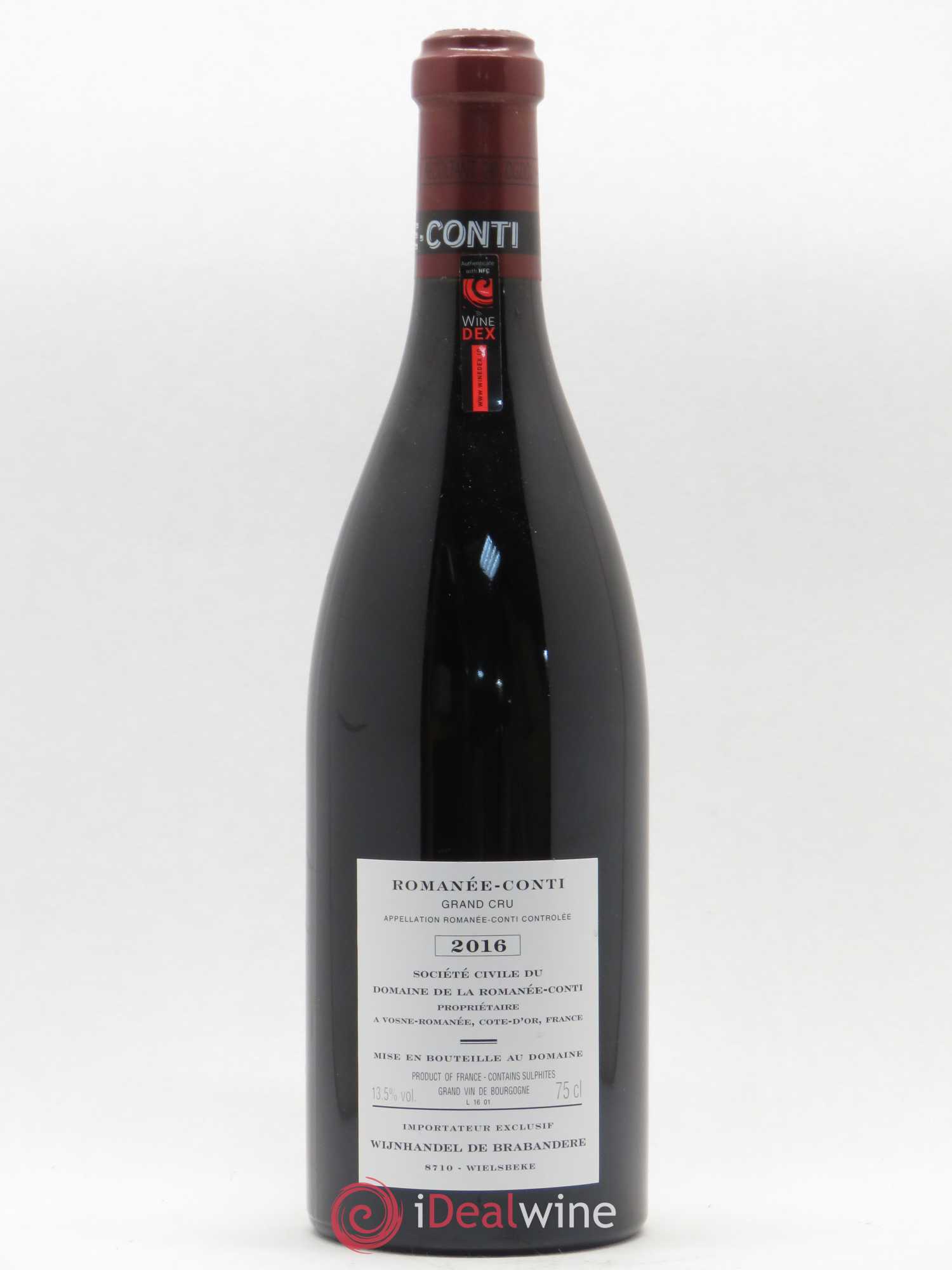 Romanée-Conti Grand Cru Domaine de la Romanée-Conti 2016 - Lot de 1 bouteille - 1