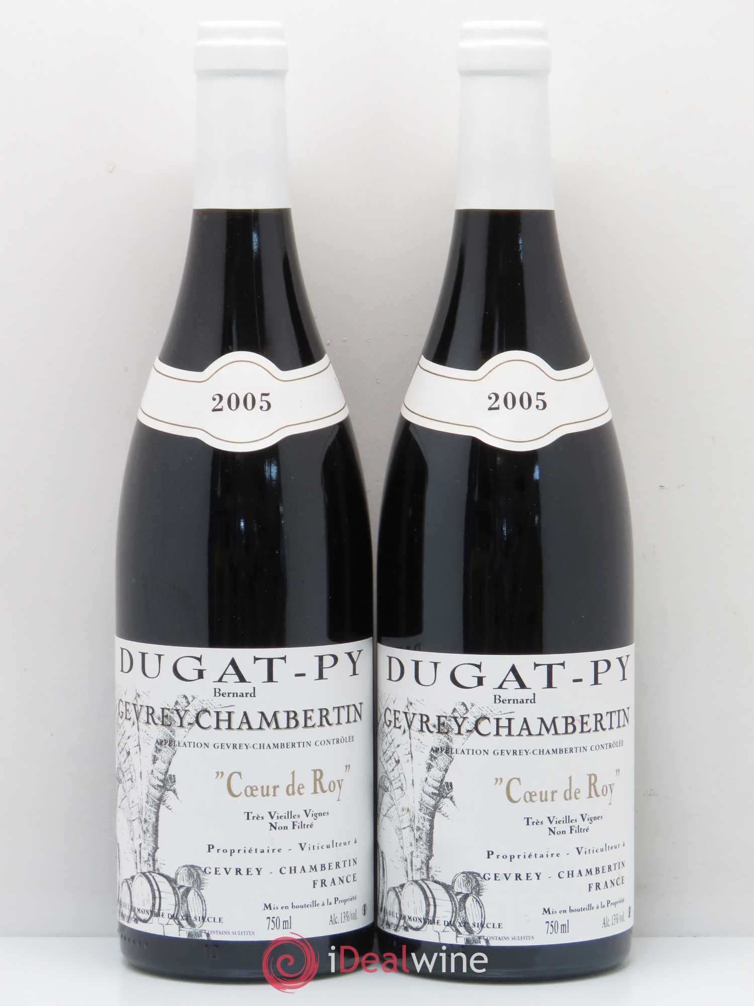 Gevrey-Chambertin Coeur de Roy Très Vieilles Vignes Dugat-Py Très Vieilles Vignes 2005 - Lotto di 2 bottiglie - 0
