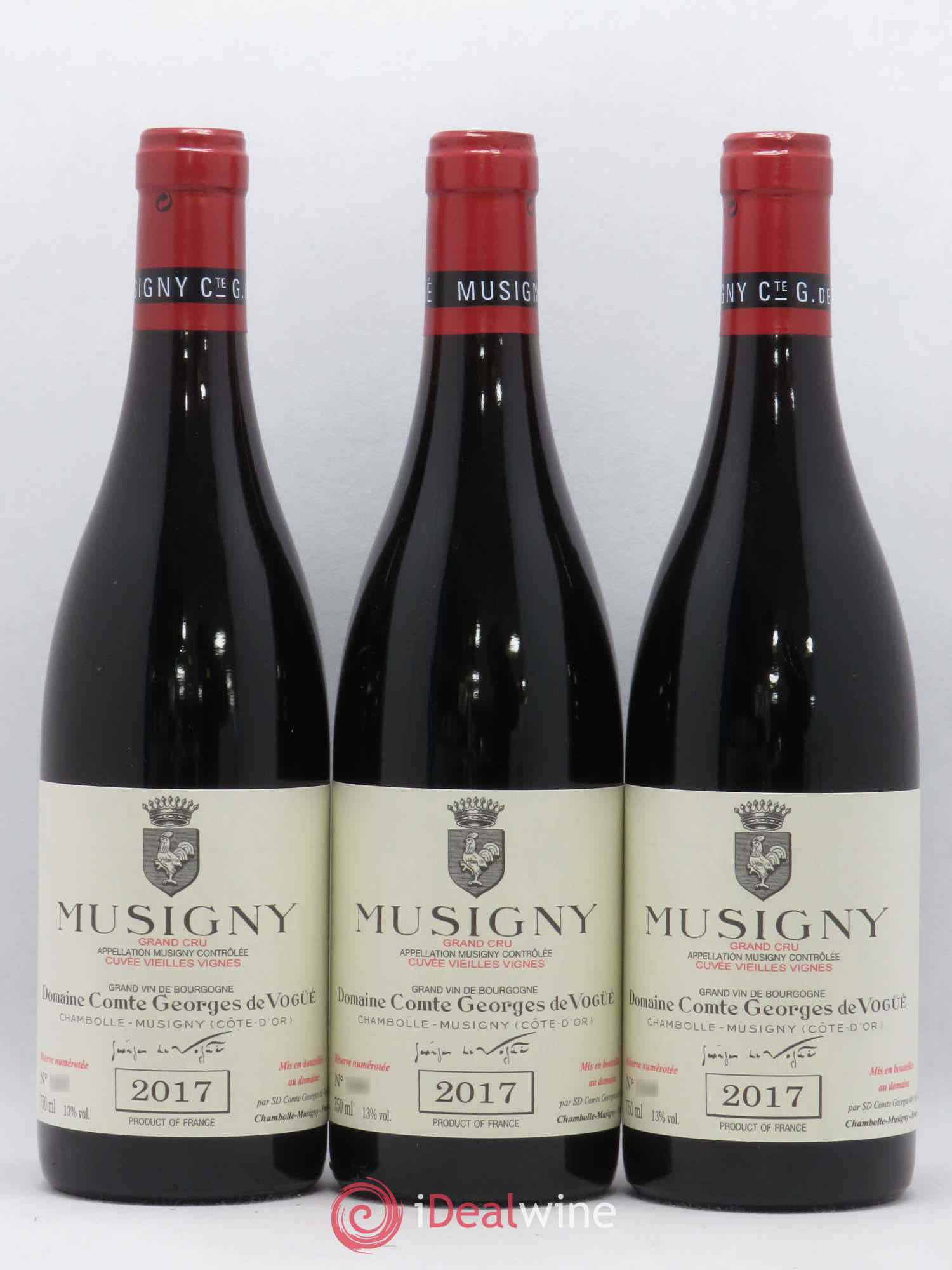 Musigny Grand Cru Cuvée Vieilles Vignes Comte Georges de Vogüé 2017 - Lot de 3 bouteilles - 0