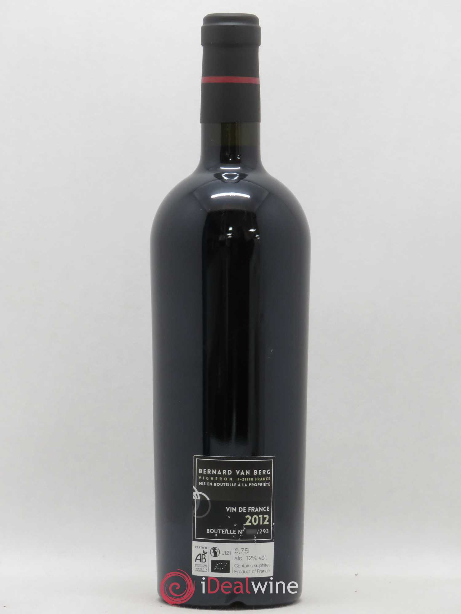 Bourgogne Grand Ordinaire En Busigny Bernard Van Berg 2012 - Lot de 1 bouteille - 1