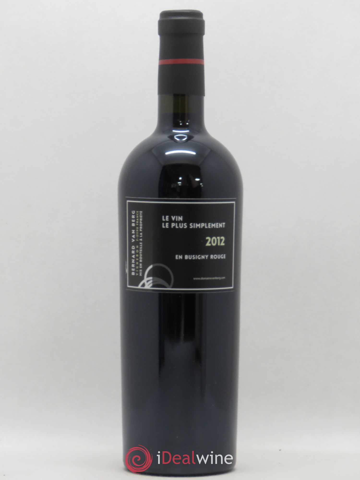 Bourgogne Grand Ordinaire En Busigny Bernard Van Berg 2012 - Lot de 1 bouteille - 0