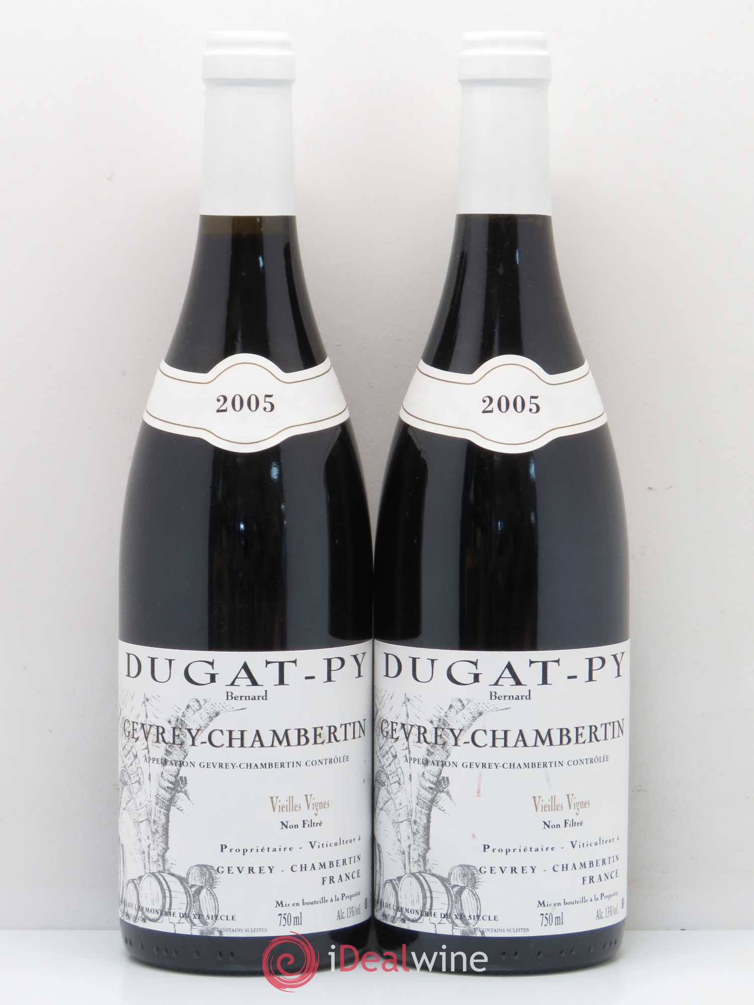 Gevrey-Chambertin Vieilles Vignes Dugat-Py 2005 - Lot de 2 bouteilles - 0
