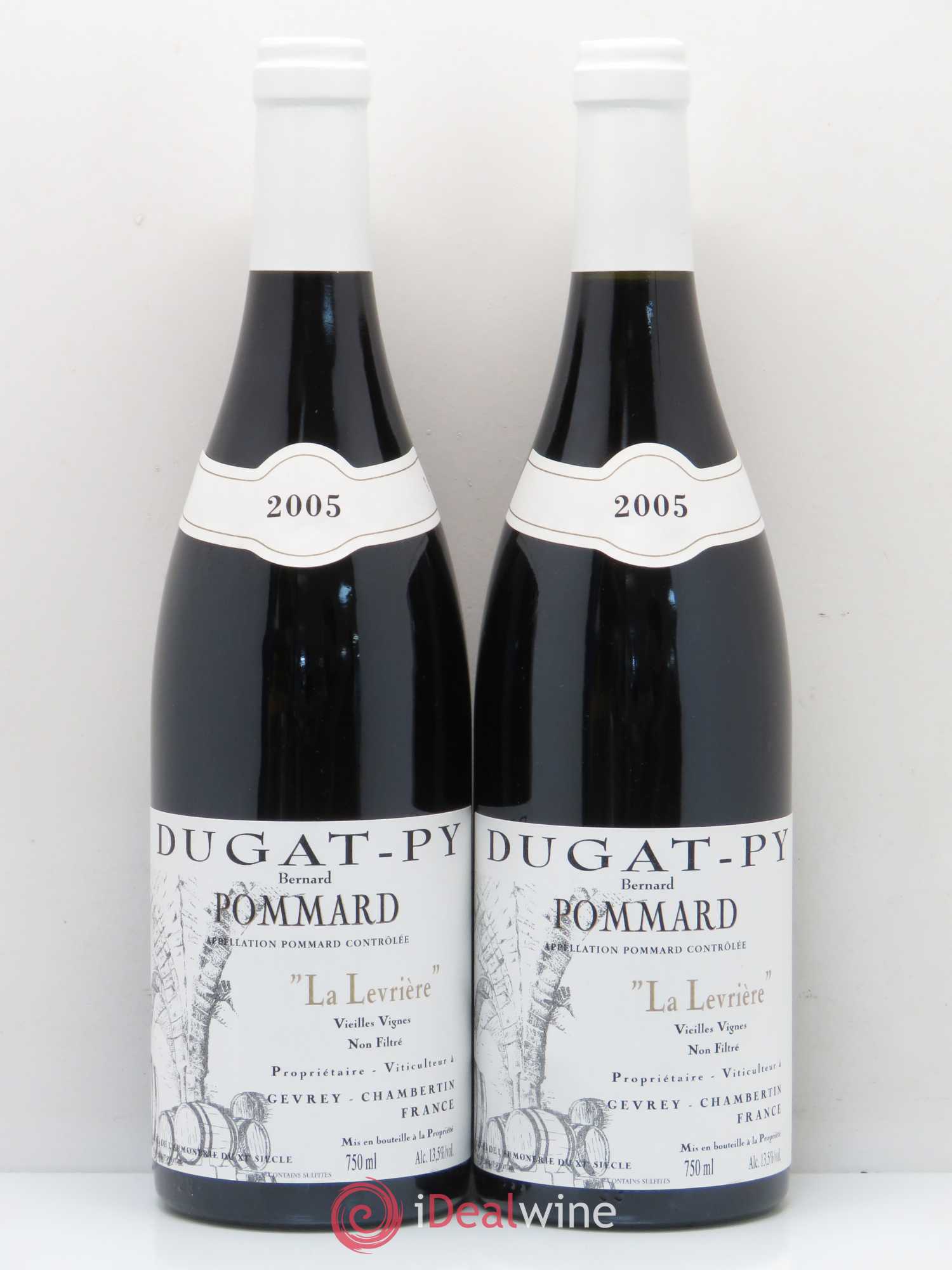 Pommard La Levrière Dugat-Py Vieilles Vignes 2005 - Lot de 2 bouteilles - 0