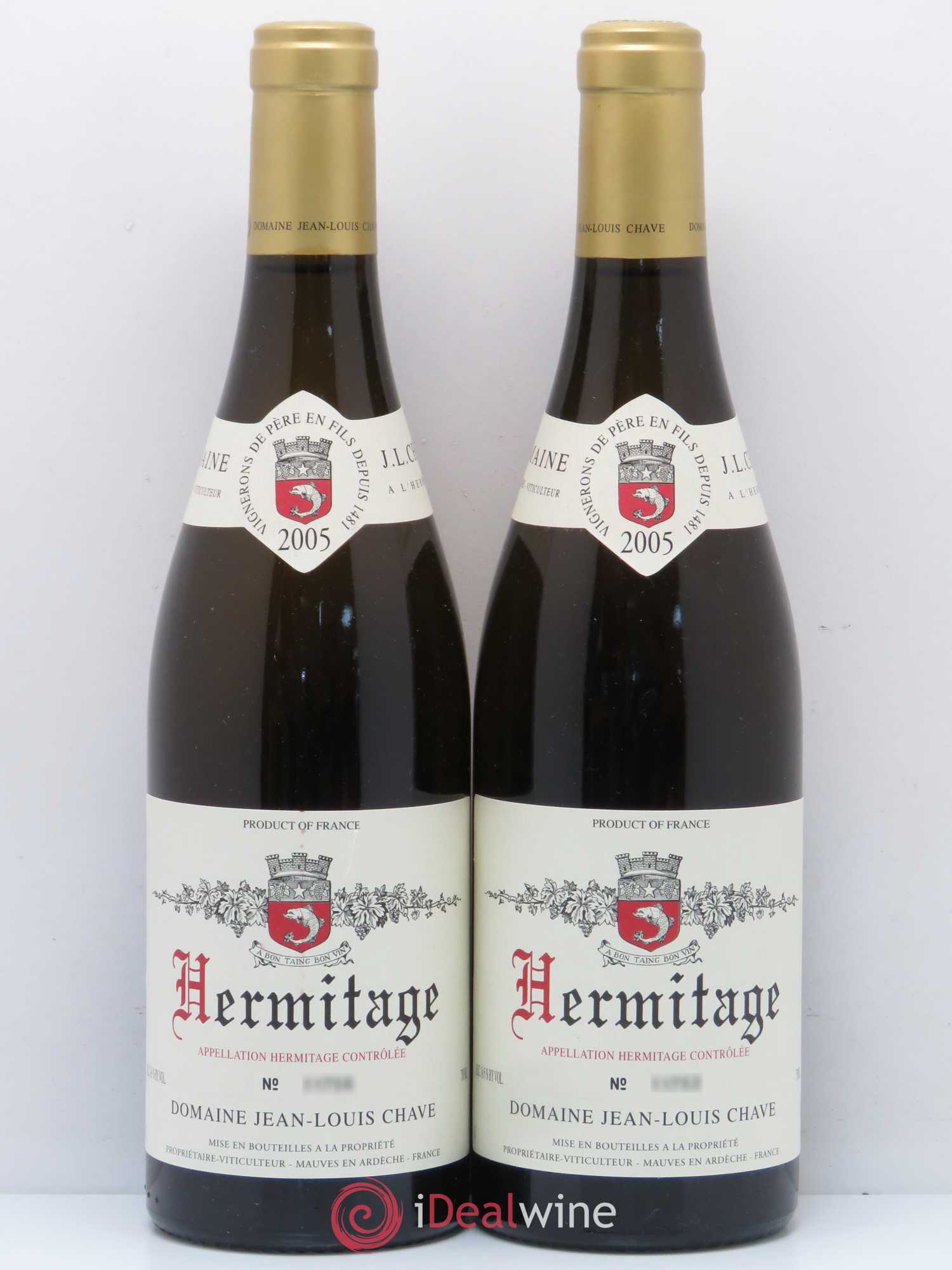Hermitage Jean-Louis Chave 2005 - Lot de 2 bouteilles - 0