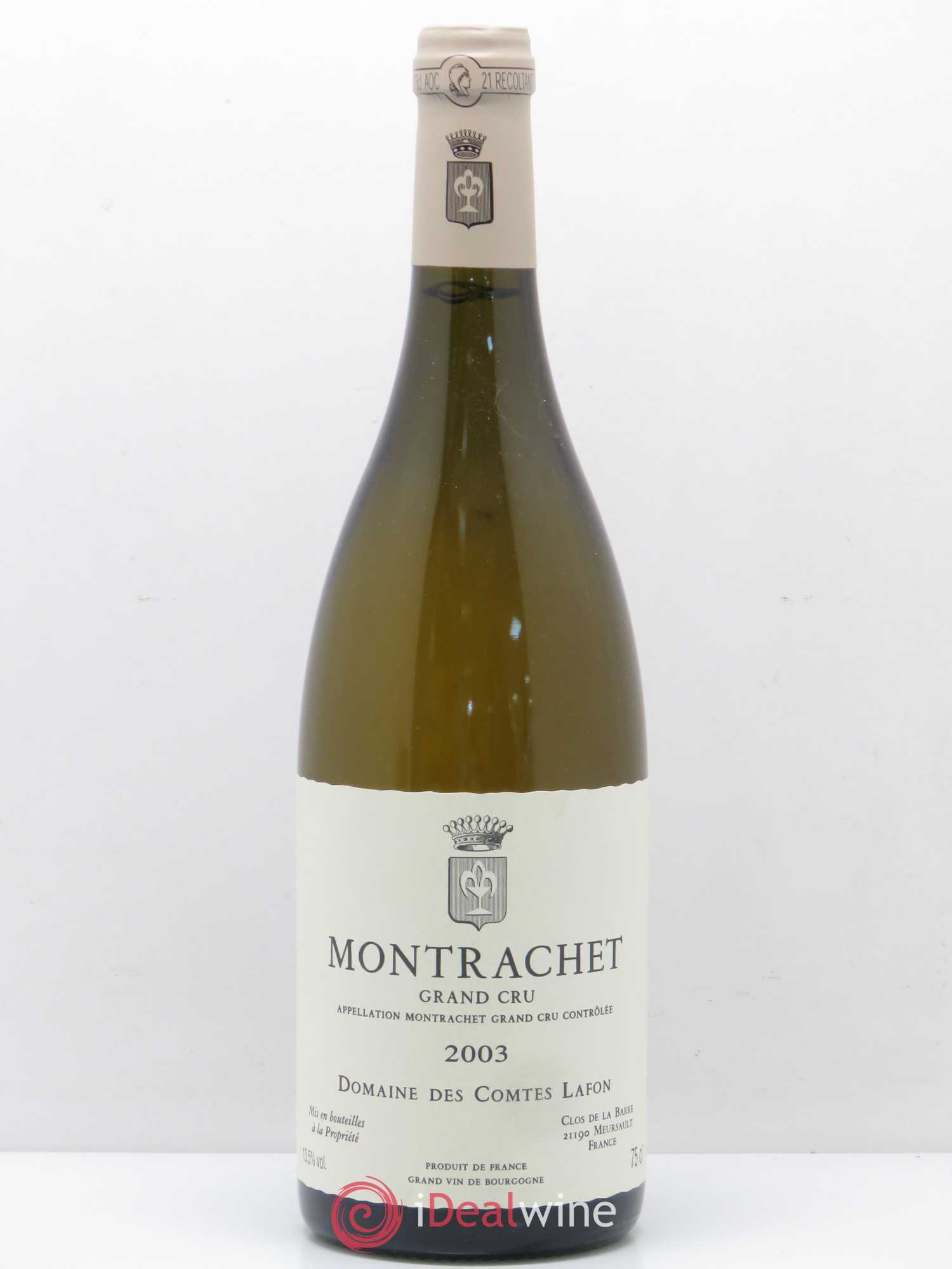 Montrachet Grand Cru Comtes Lafon (Domaine des) 2003 - Lot de 1 bouteille - 0