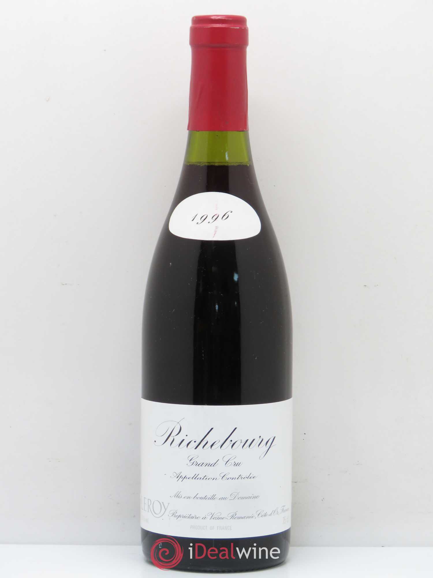 Richebourg Grand Cru Leroy (Domaine) 1996 - Lot de 1 bouteille - 0