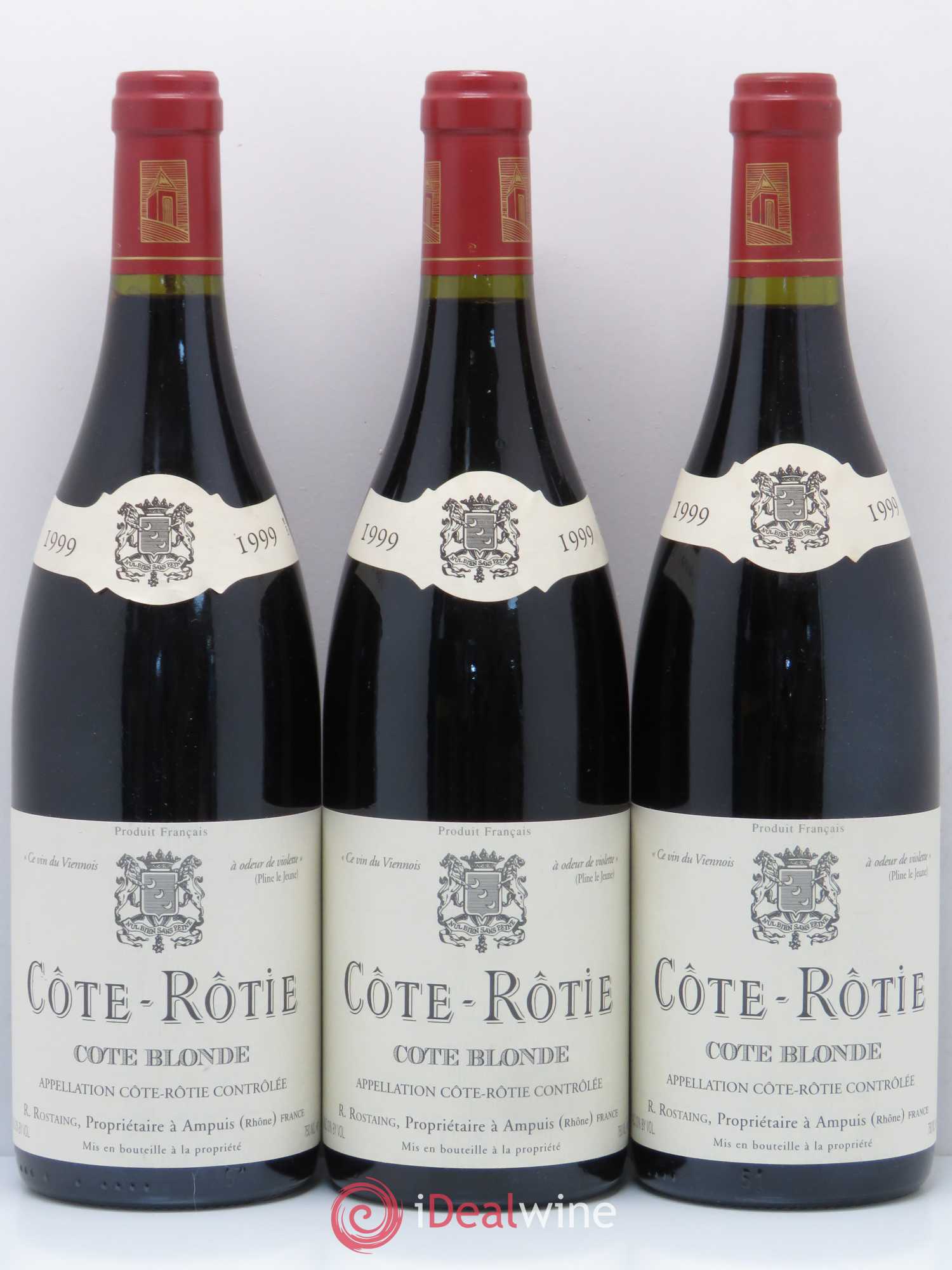 Côte-Rôtie Côte Blonde René Rostaing 1999 - Posten von 3 Flaschen - 0