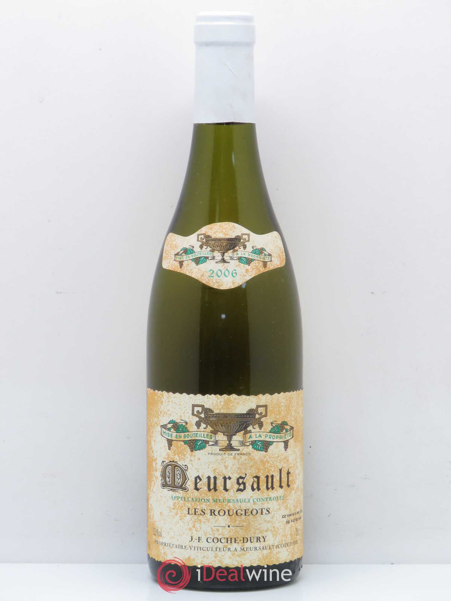 Meursault Les Rougeots Coche Dury (Domaine) 2006 - Lot de 1 bouteille - 0