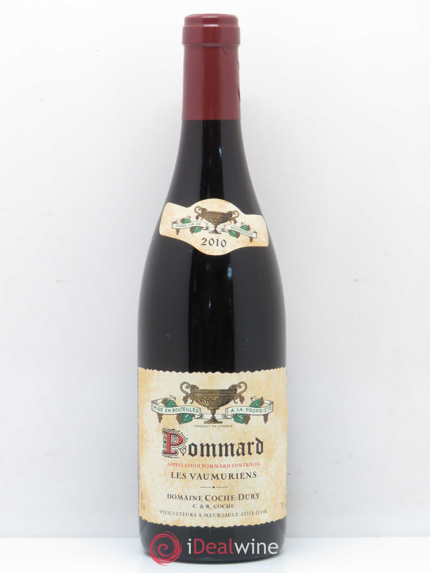 Pommard les Vaumuriens Coche Dury (Domaine) 2010 - Lot de 1 bouteille - 0