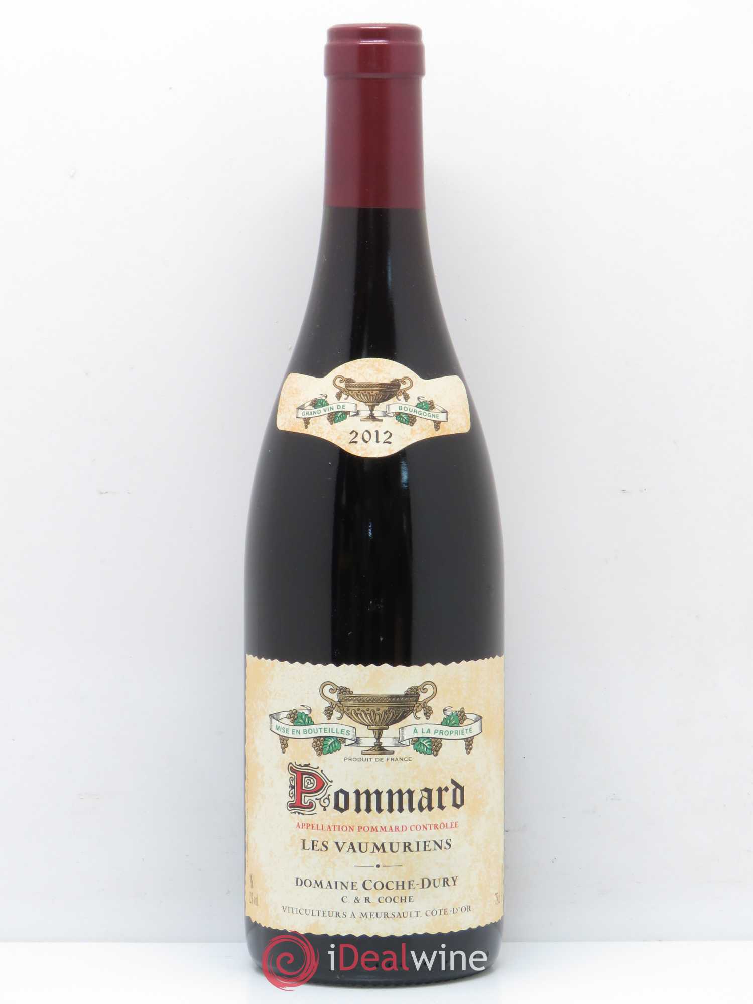 Pommard les Vaumuriens Coche Dury (Domaine) 2012 - Lot de 1 bouteille - 0