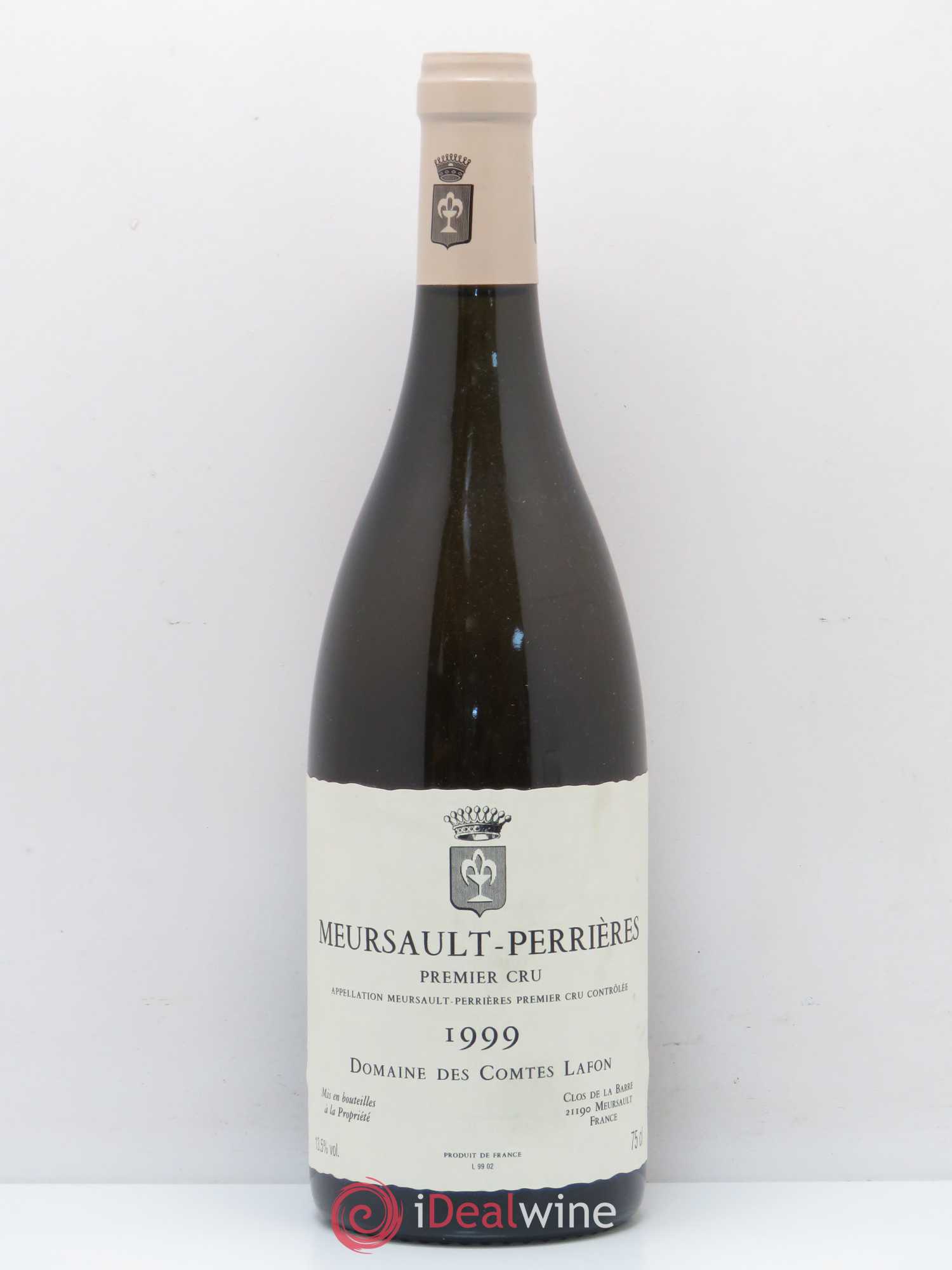 Meursault 1er Cru Perrières Comtes Lafon (Domaine des) 1999 - Lot de 1 bouteille - 0